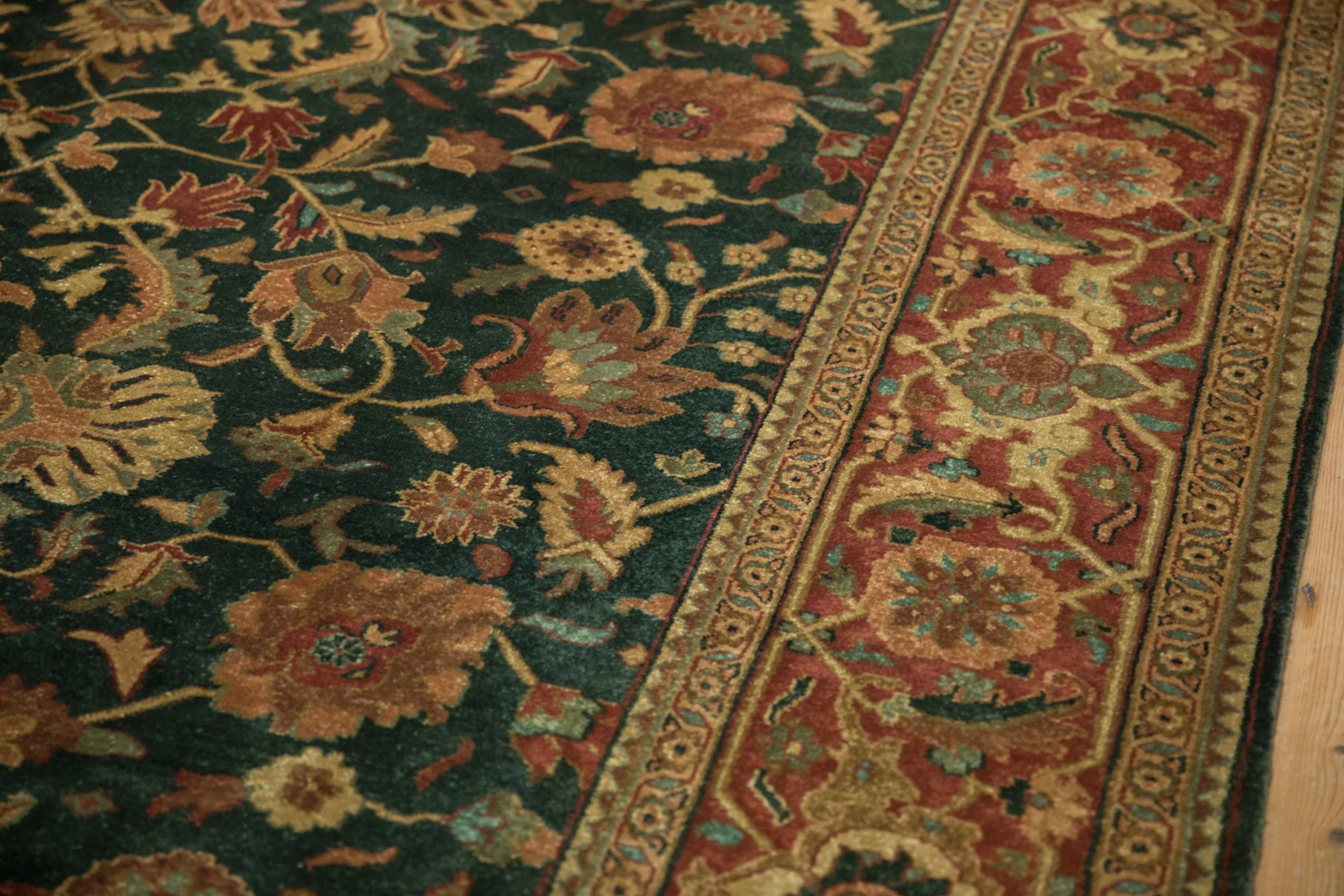 9x11.5 Vintage Indian Serapi Design Carpet - Image 13