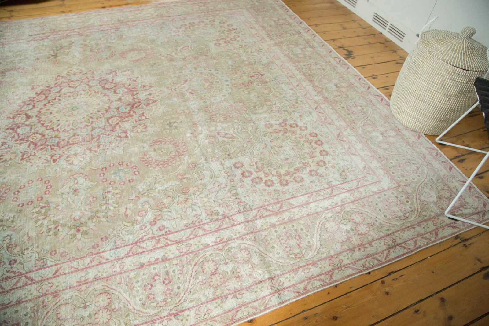 9x12.5 Vintage Distressed Meshed Carpet - Image 16