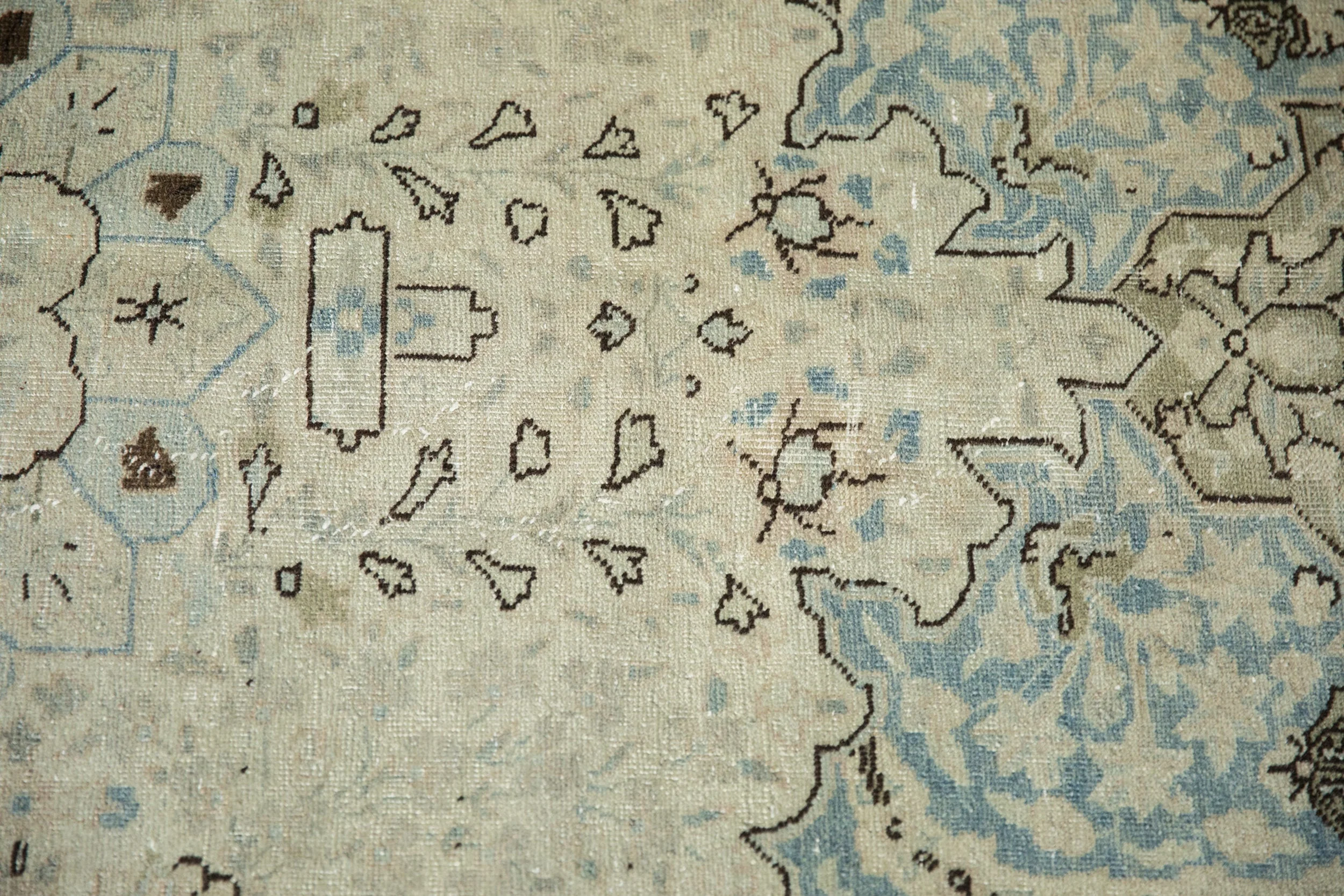 9x12.5 Vintage Distressed Tabriz Carpet - Image 13