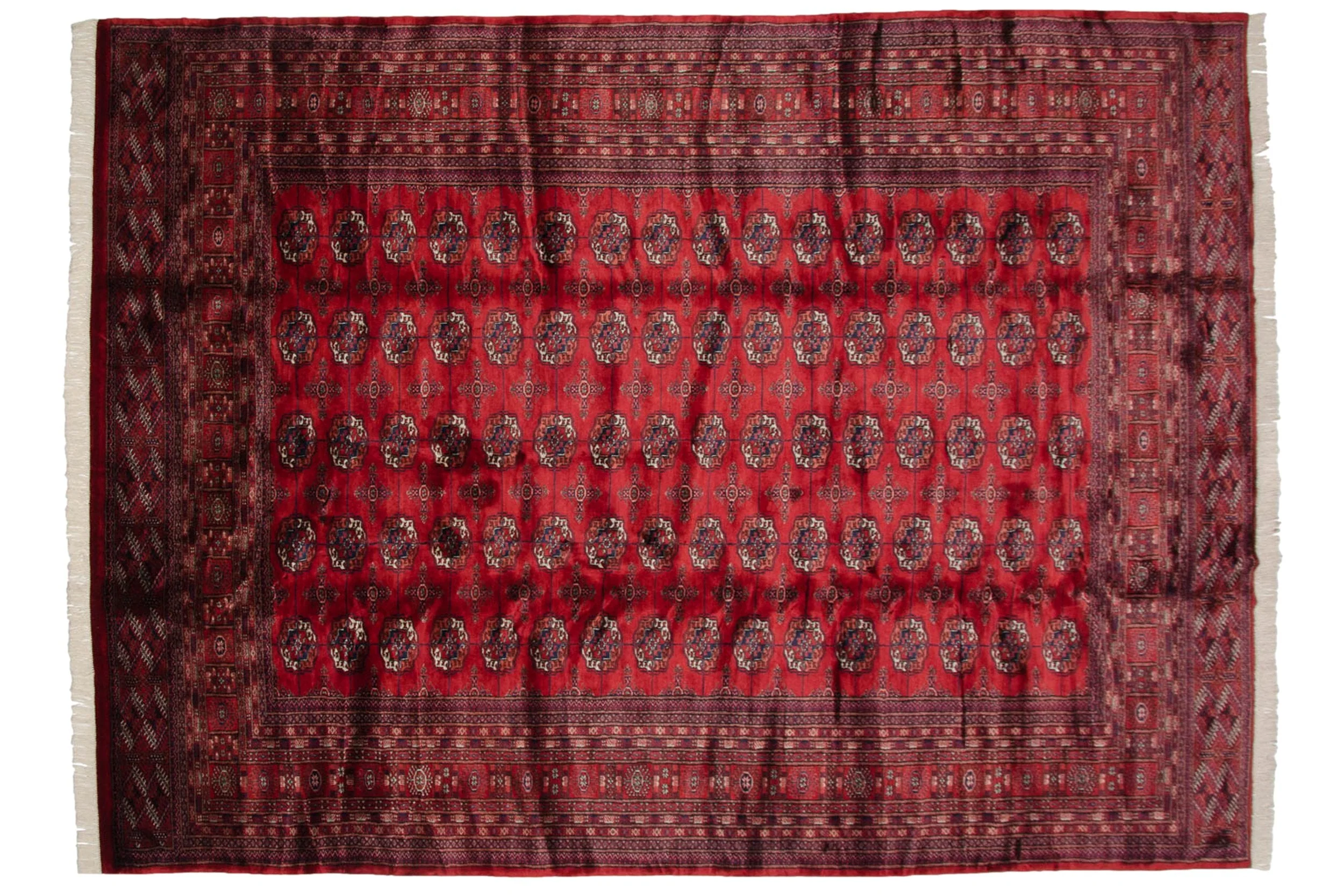 9x12.5 Vintage Fine Bokhara Carpet - Image 2