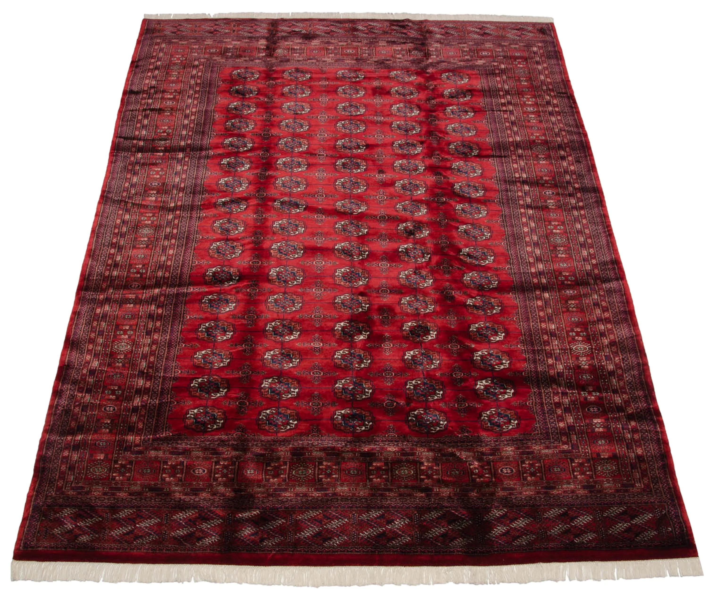 9x12.5 Vintage Fine Bokhara Carpet - Image 6