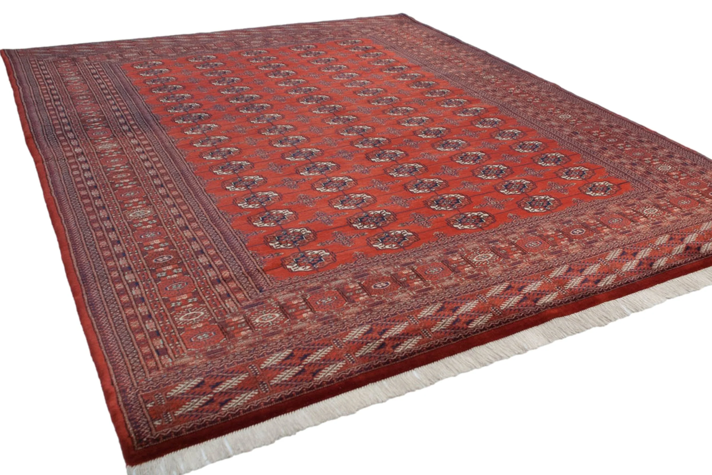 9x12.5 Vintage Fine Bokhara Carpet - Image 2