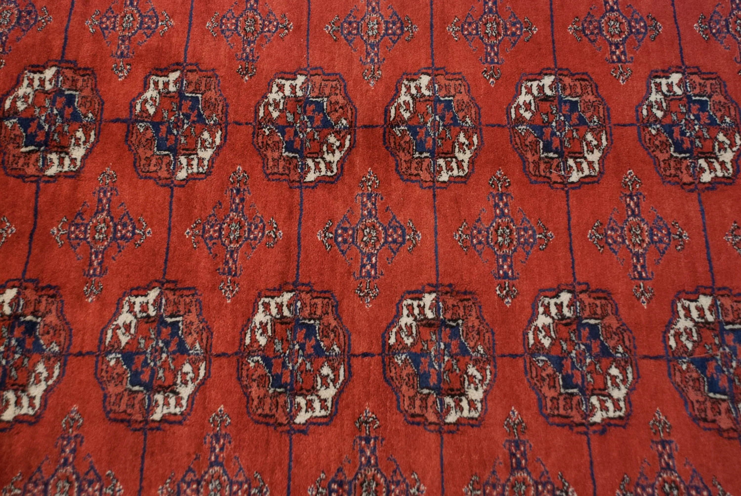 9x12.5 Vintage Fine Bokhara Carpet - Image 5