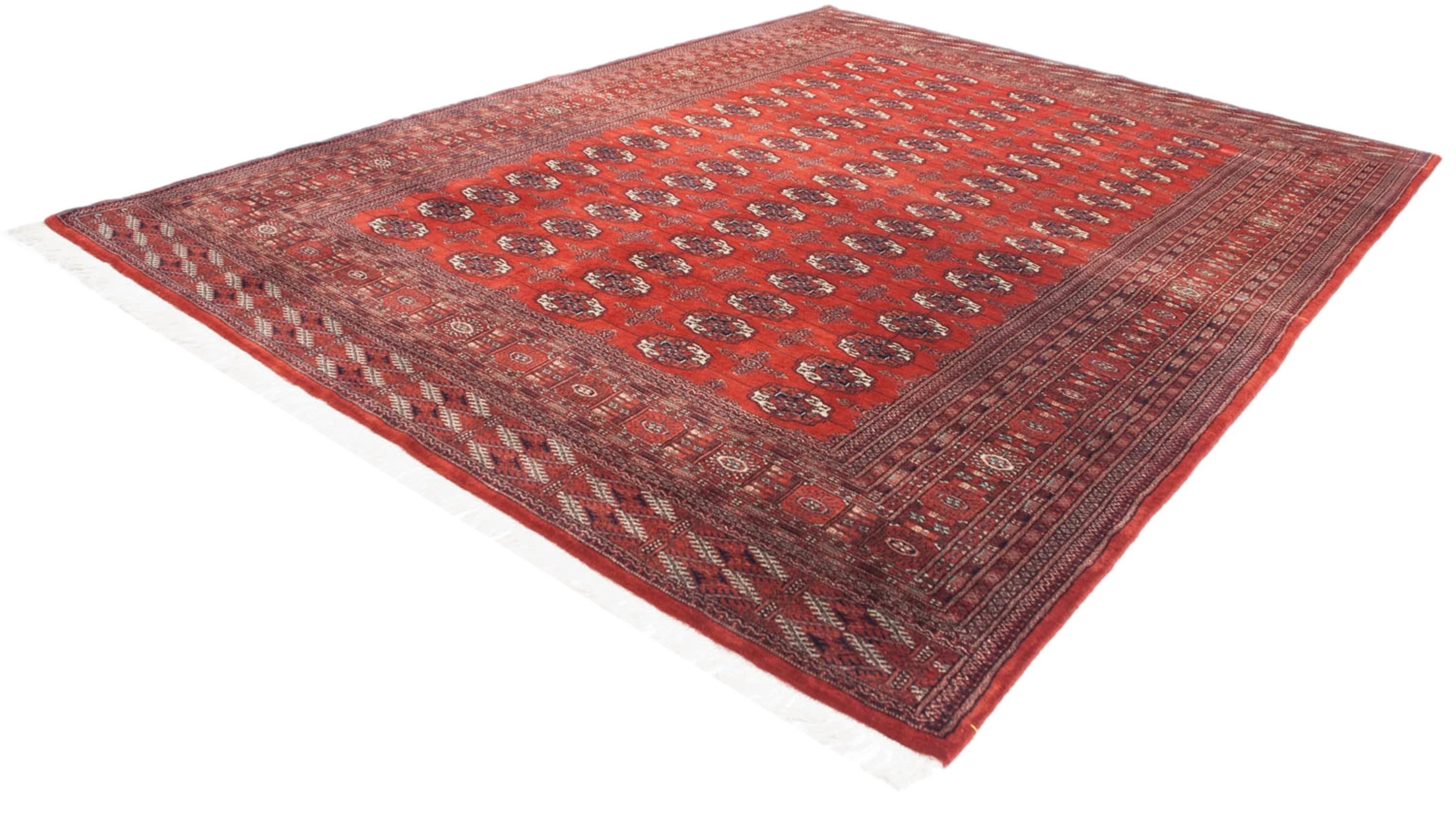 9x12.5 Vintage Fine Bokhara Carpet - Image 8