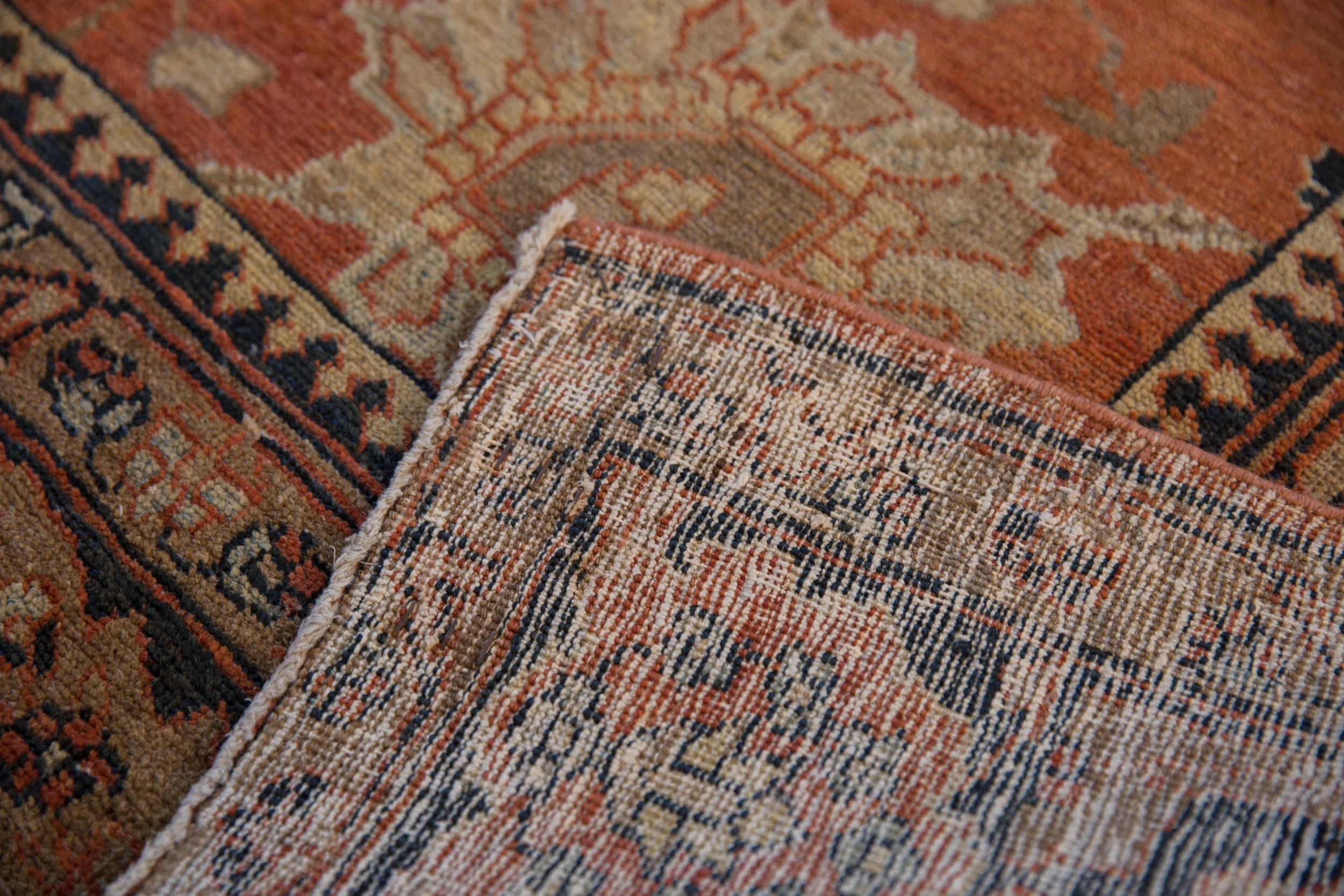 9x12.5 Vintage Tabriz Carpet - Image 11