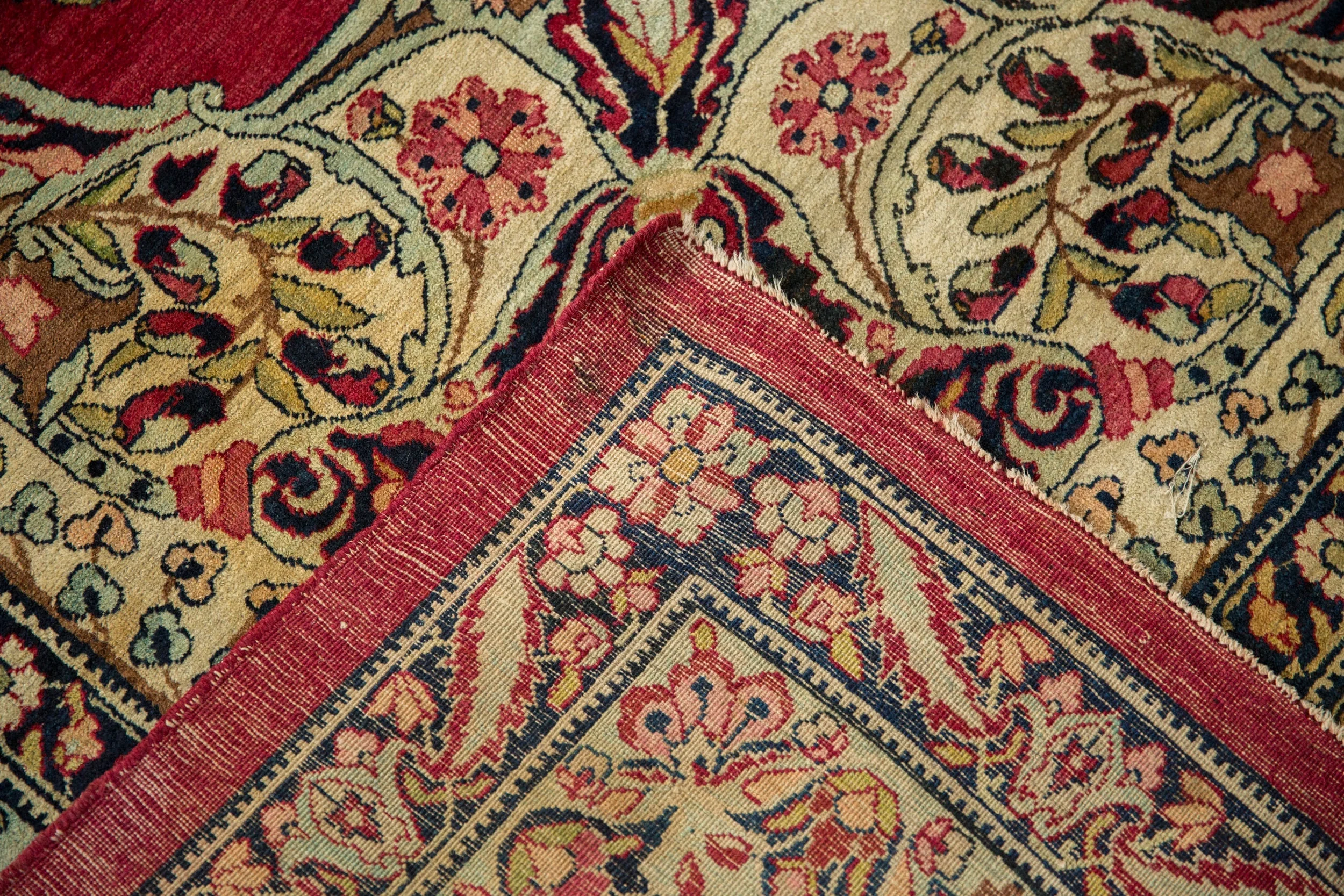 9x12 Antique Fine Tea Washed Kerman Carpet - Image 17