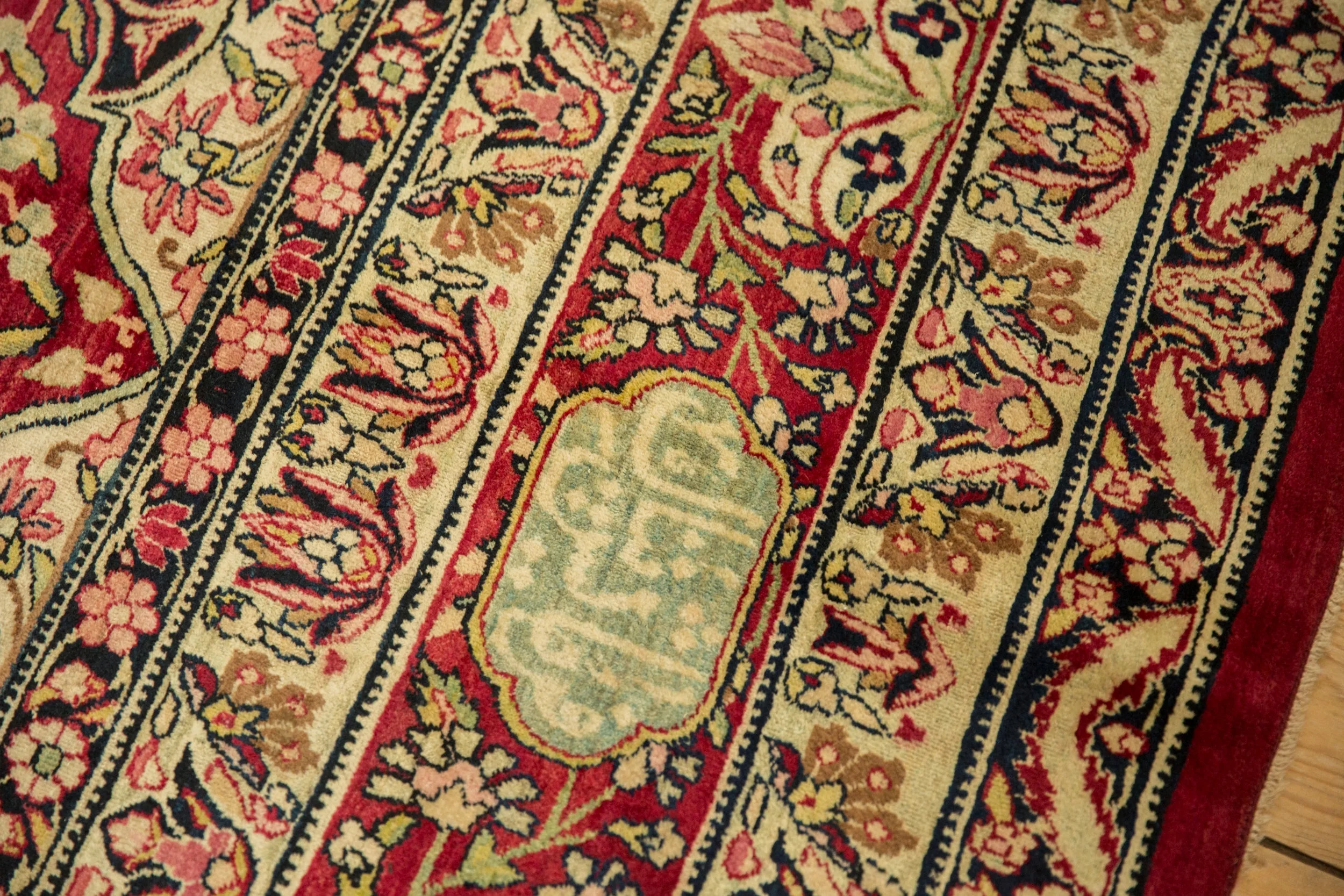 9x12 Antique Fine Tea Washed Kerman Carpet - Image 6