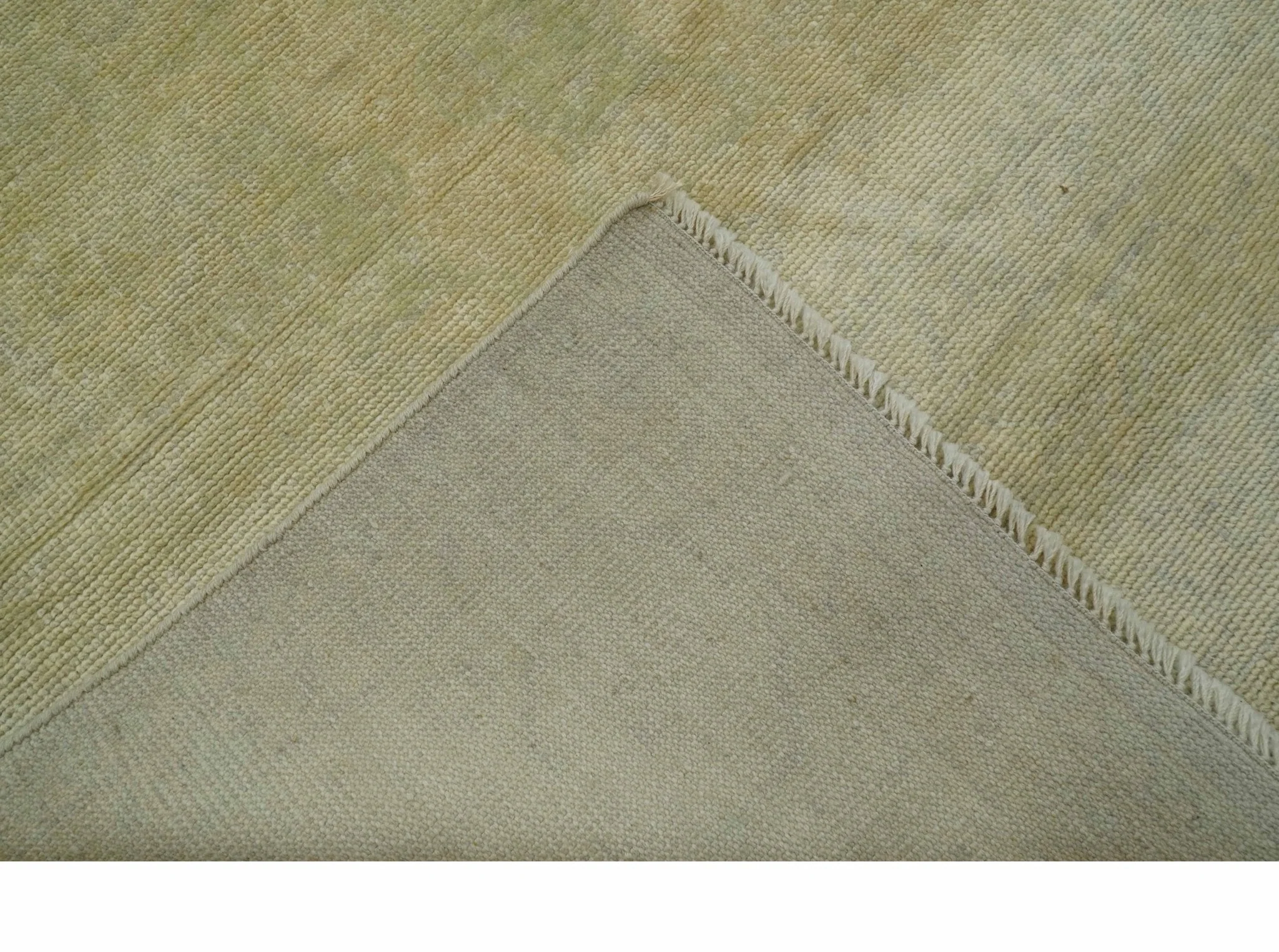 9x12 Antique Oriental Oushak Beige Hand knotted Wool Area Rug - Image 3