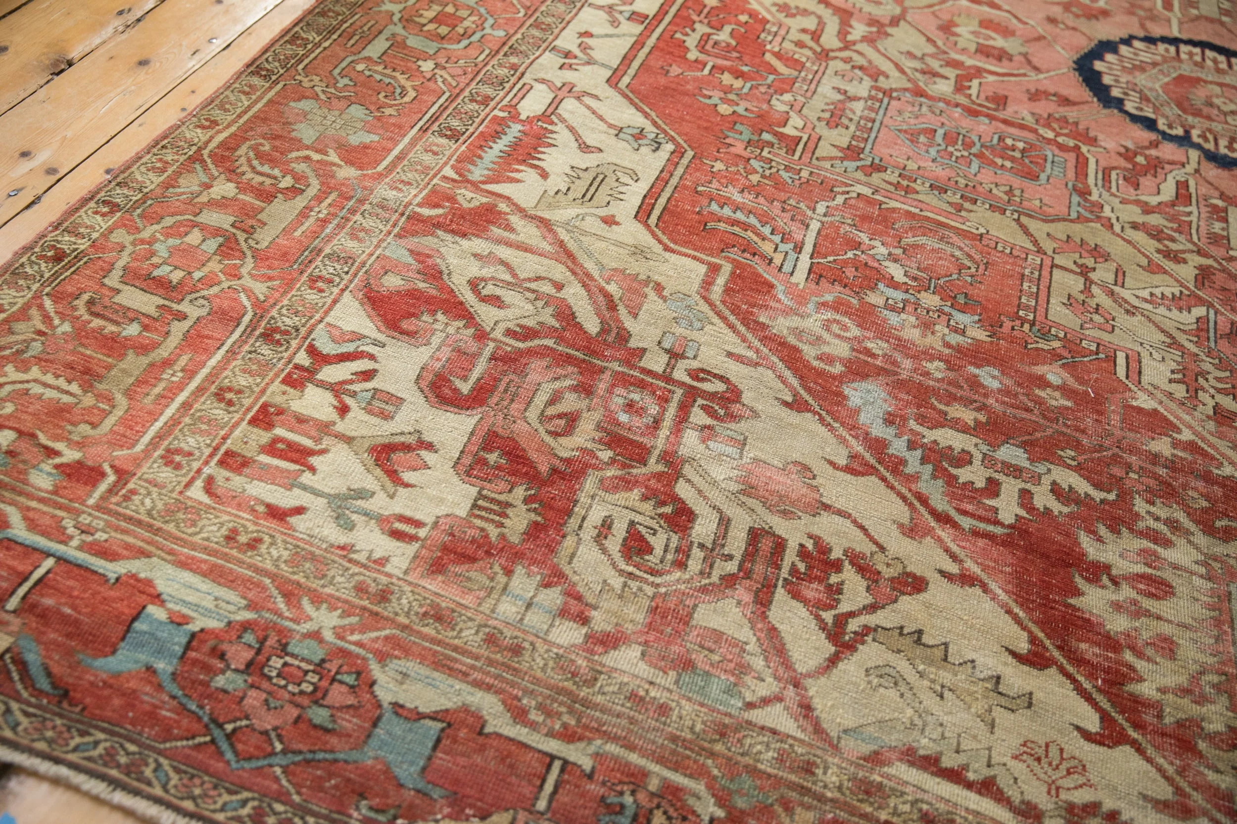 9x12 Antique Serapi Carpet - Image 12