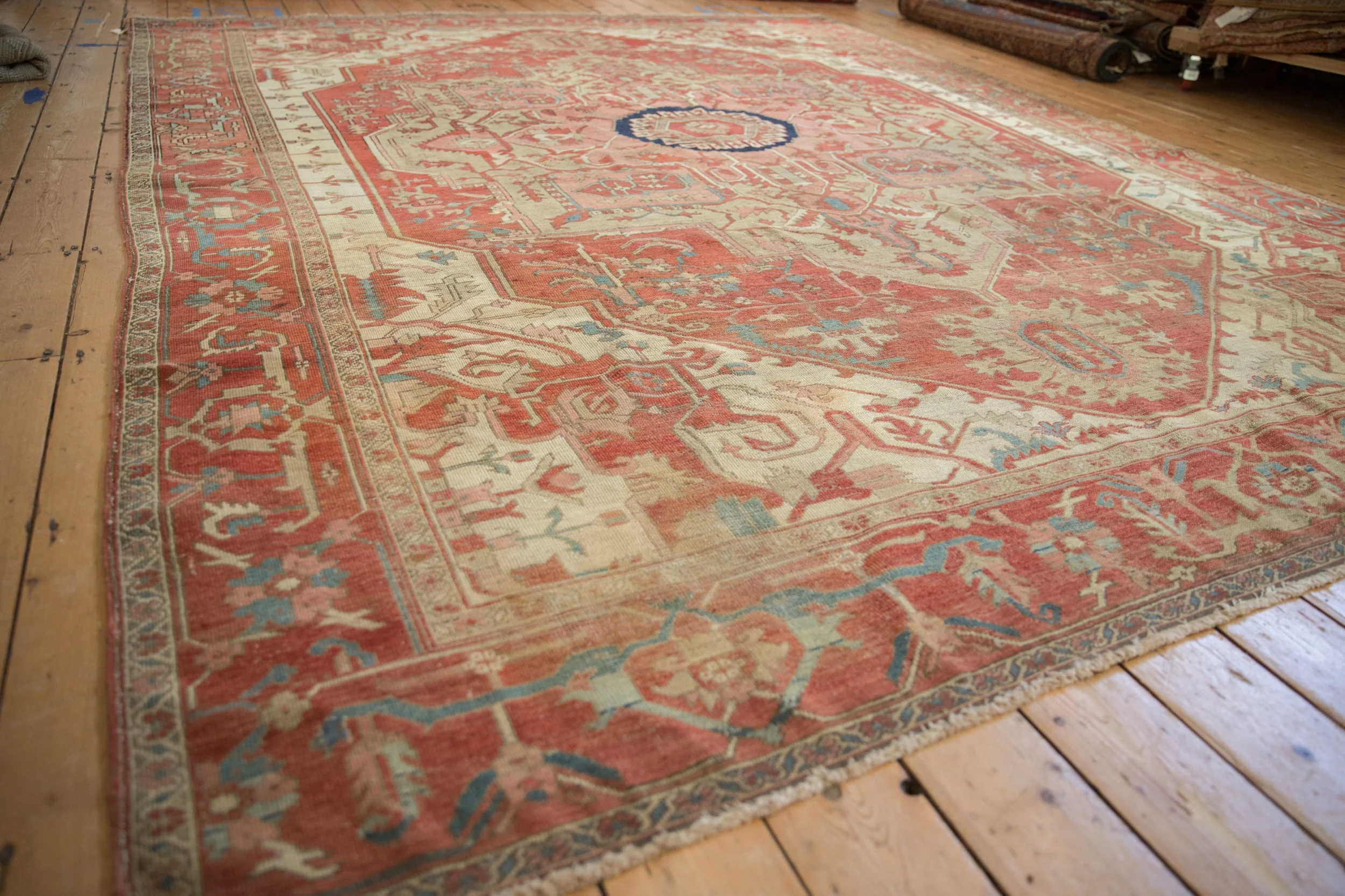 9x12 Antique Serapi Carpet - Image 4
