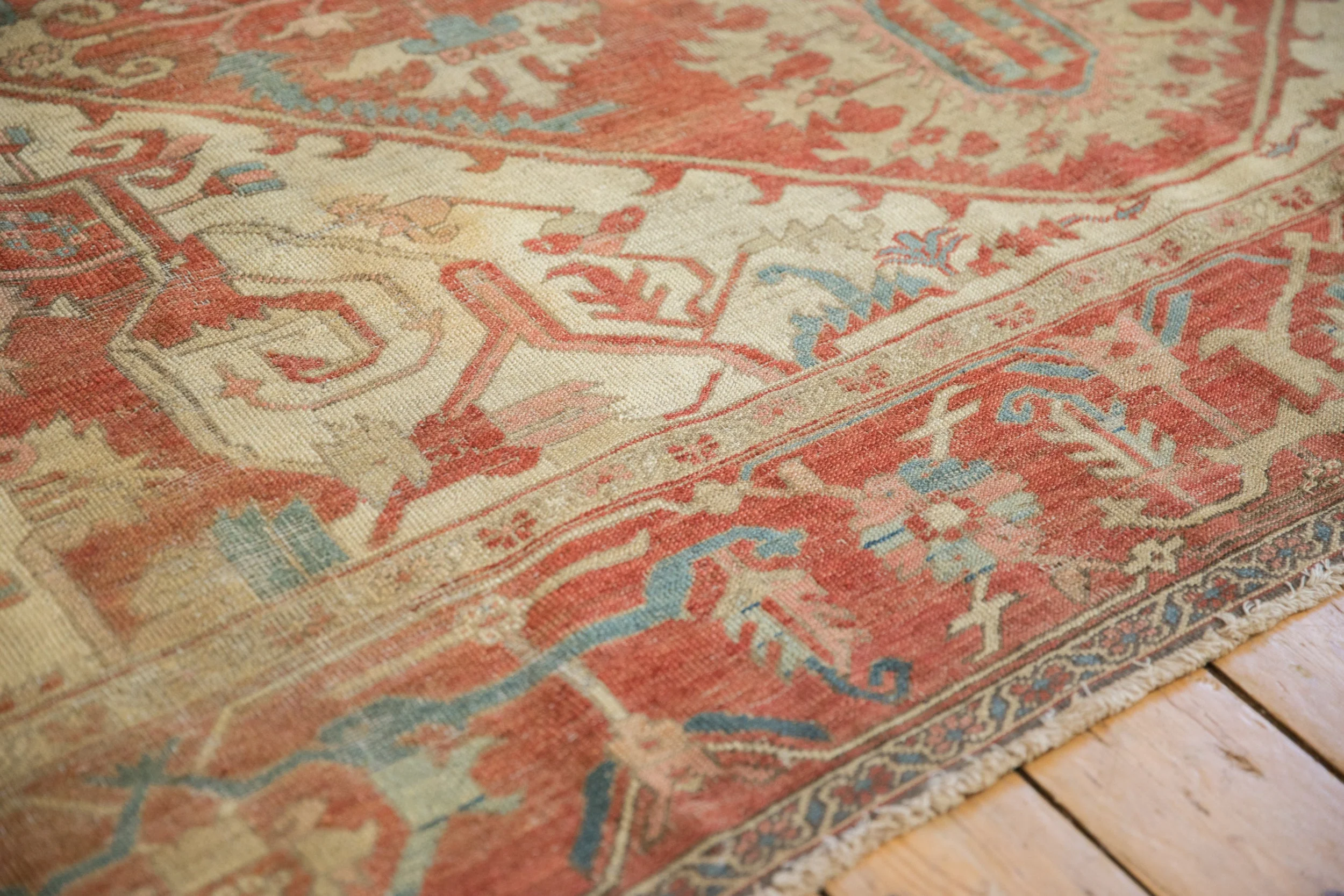 9x12 Antique Serapi Carpet - Image 6
