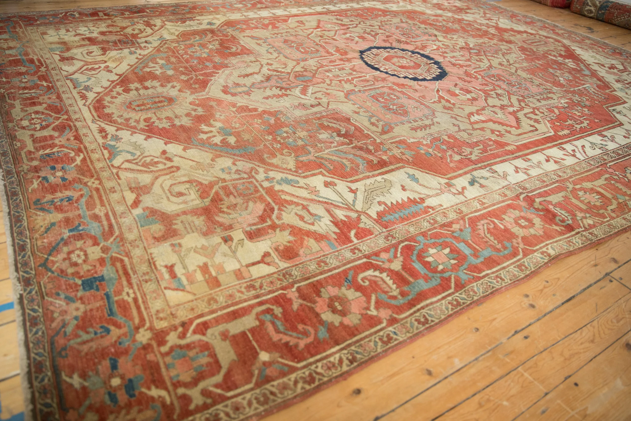 9x12 Antique Serapi Carpet - Image 7