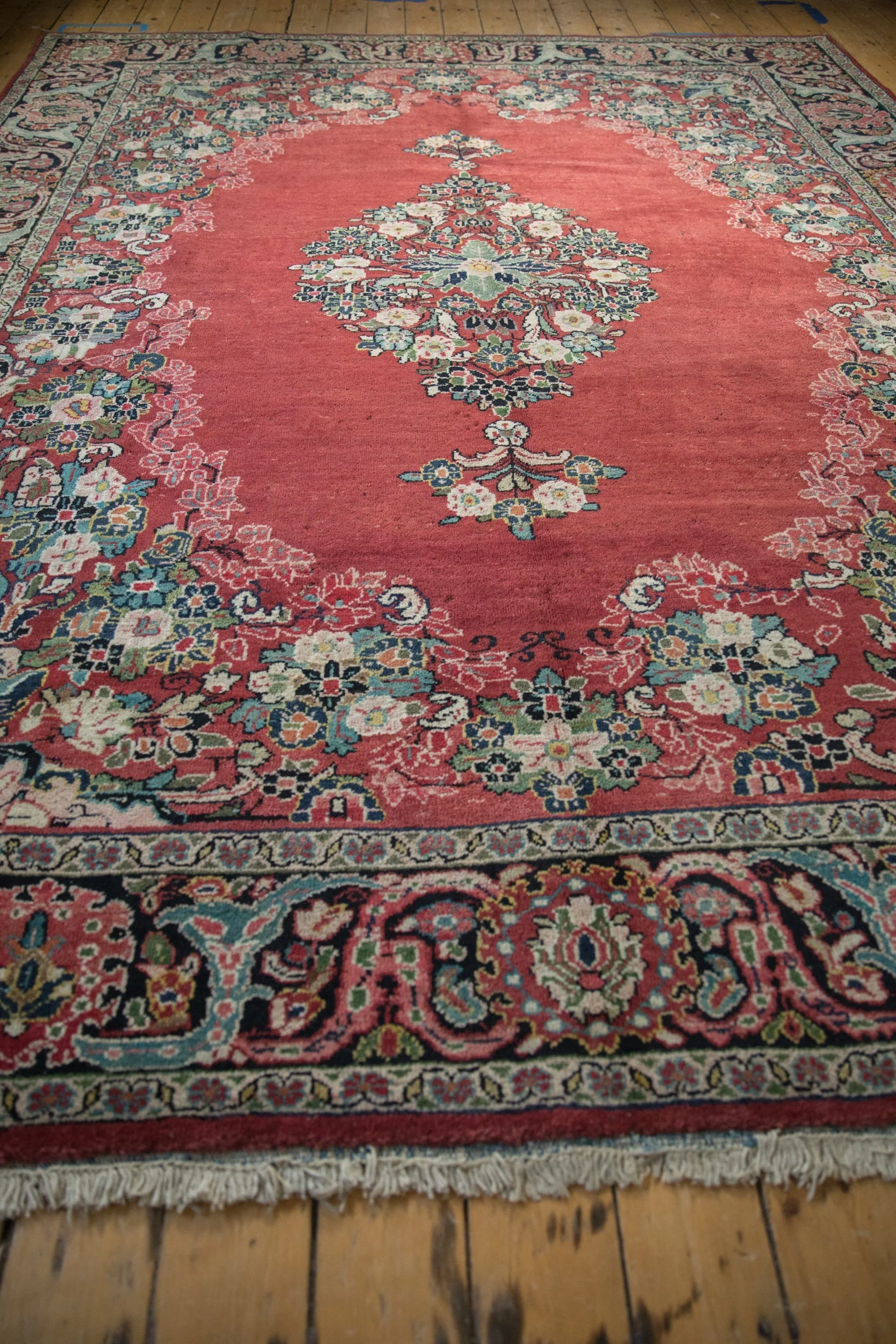 9x12 Vintage Arak Carpet - Image 10