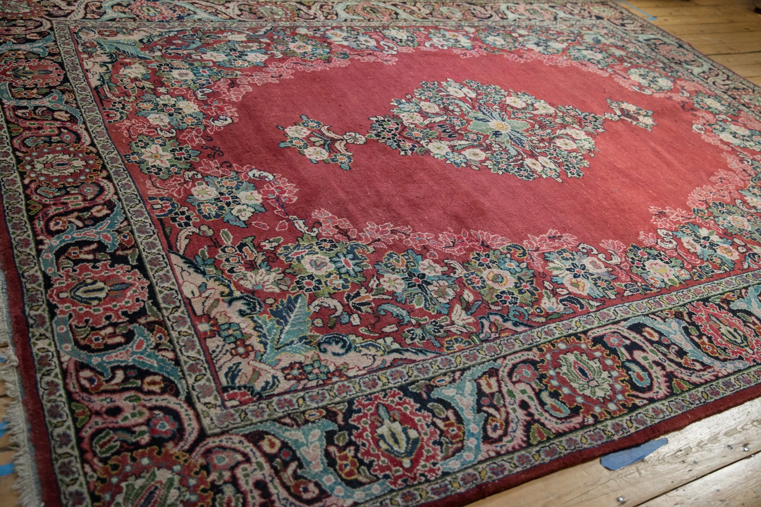 9x12 Vintage Arak Carpet - Image 11