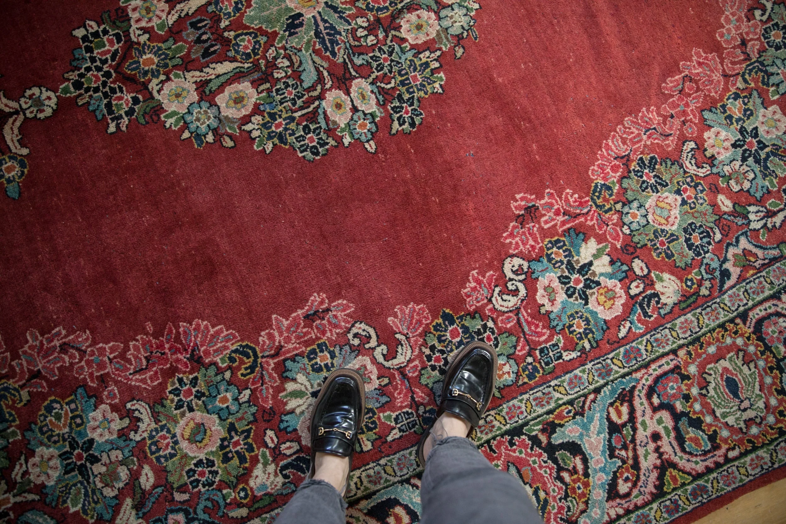 9x12 Vintage Arak Carpet - Image 2