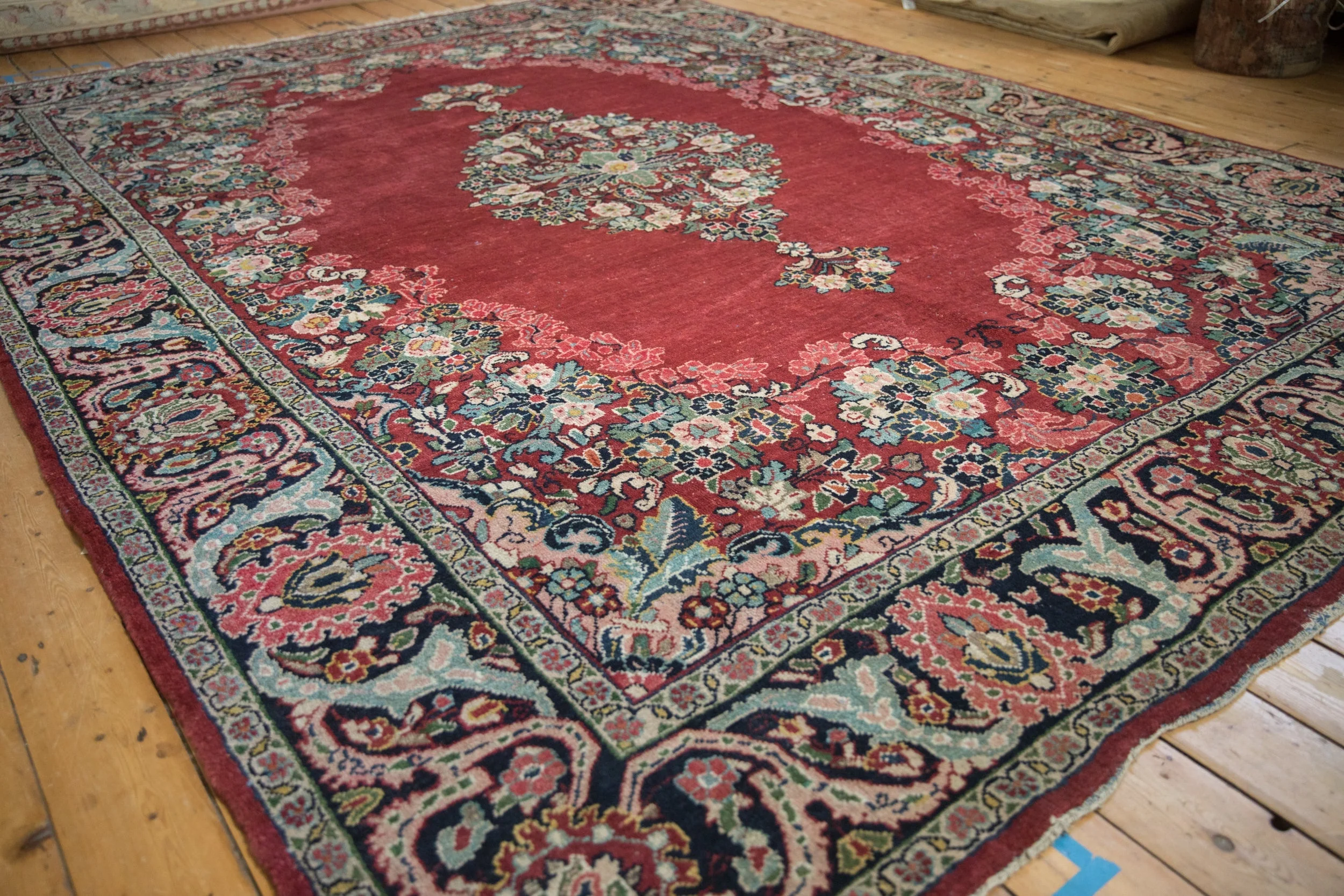 9x12 Vintage Arak Carpet - Image 4