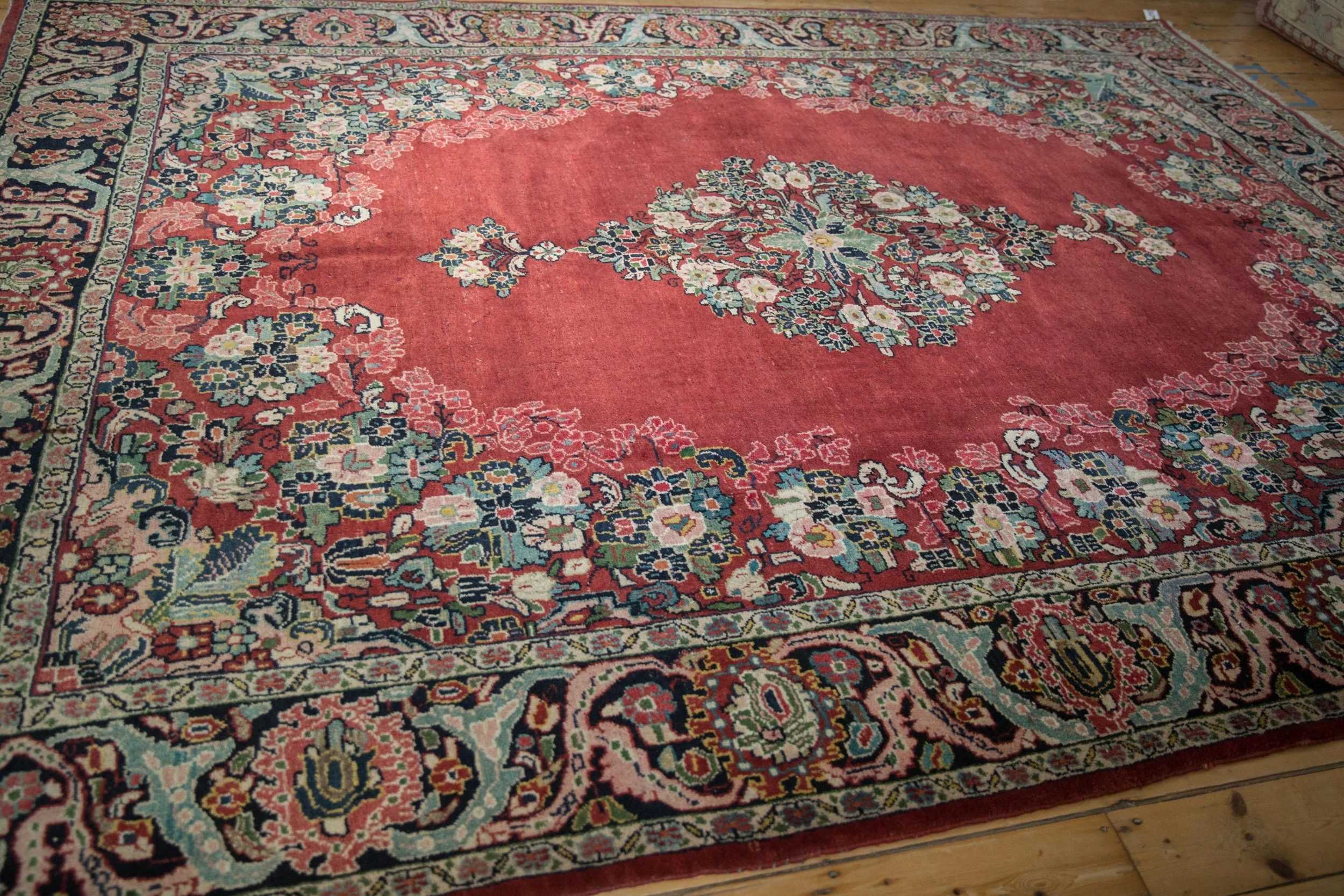 9x12 Vintage Arak Carpet - Image 6