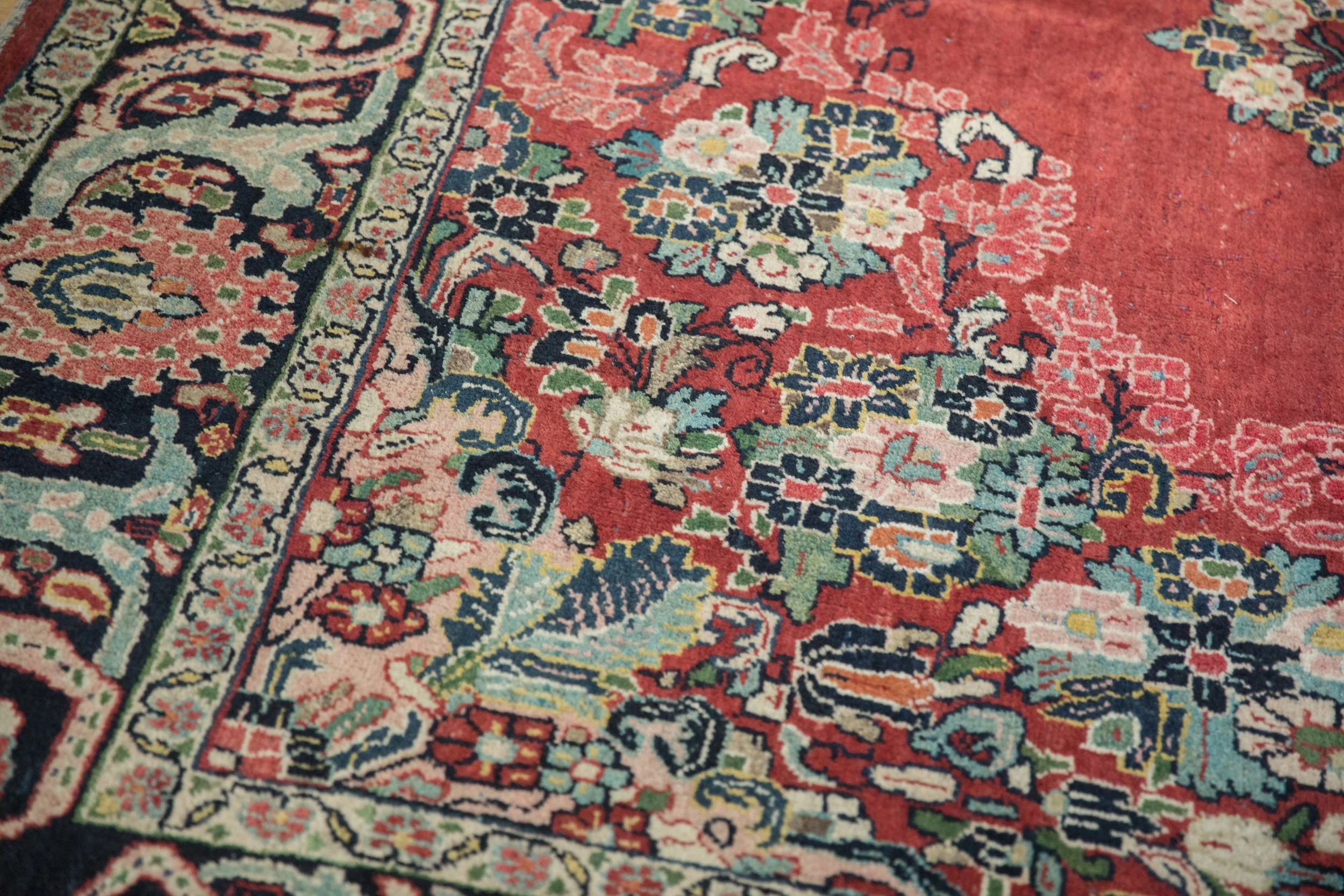 9x12 Vintage Arak Carpet - Image 7