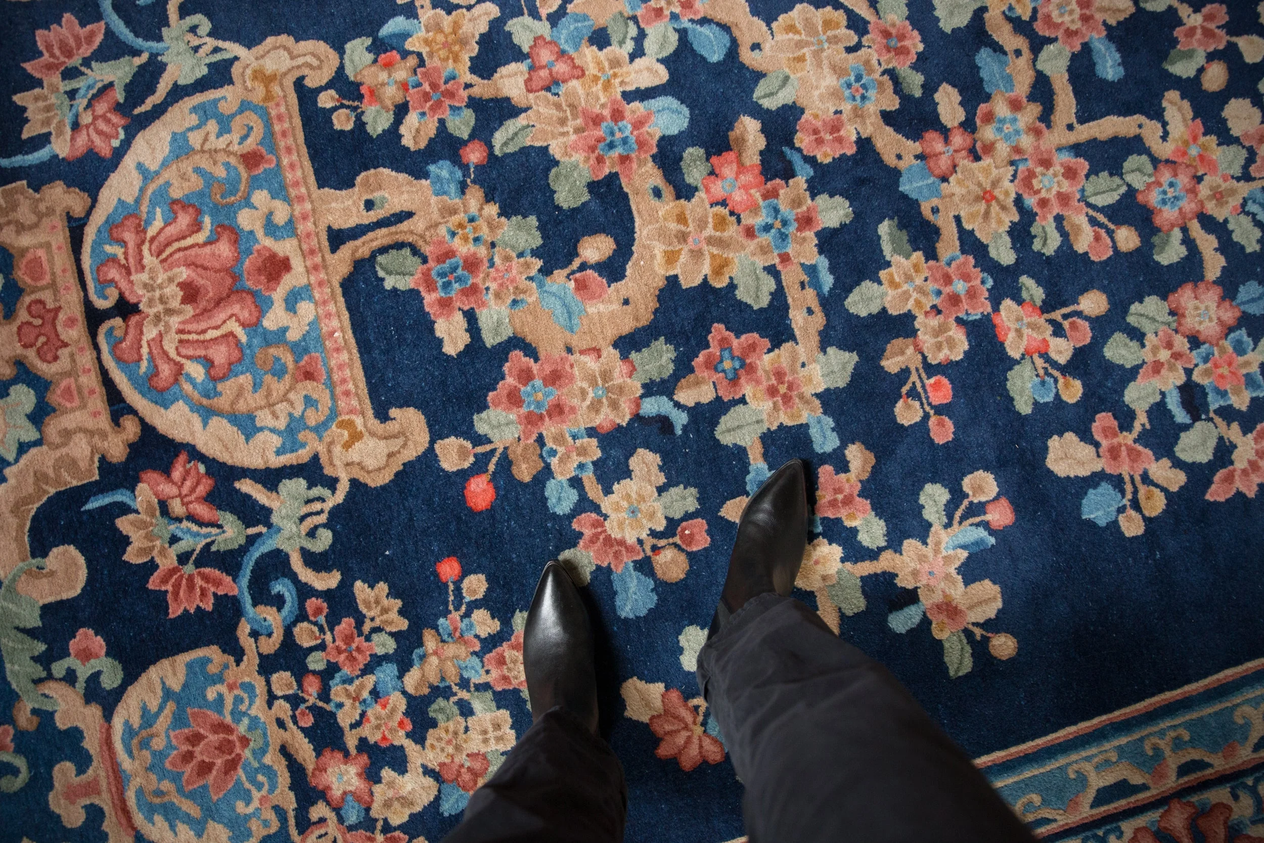 9x12 Vintage Art Deco Carpet - Image 2