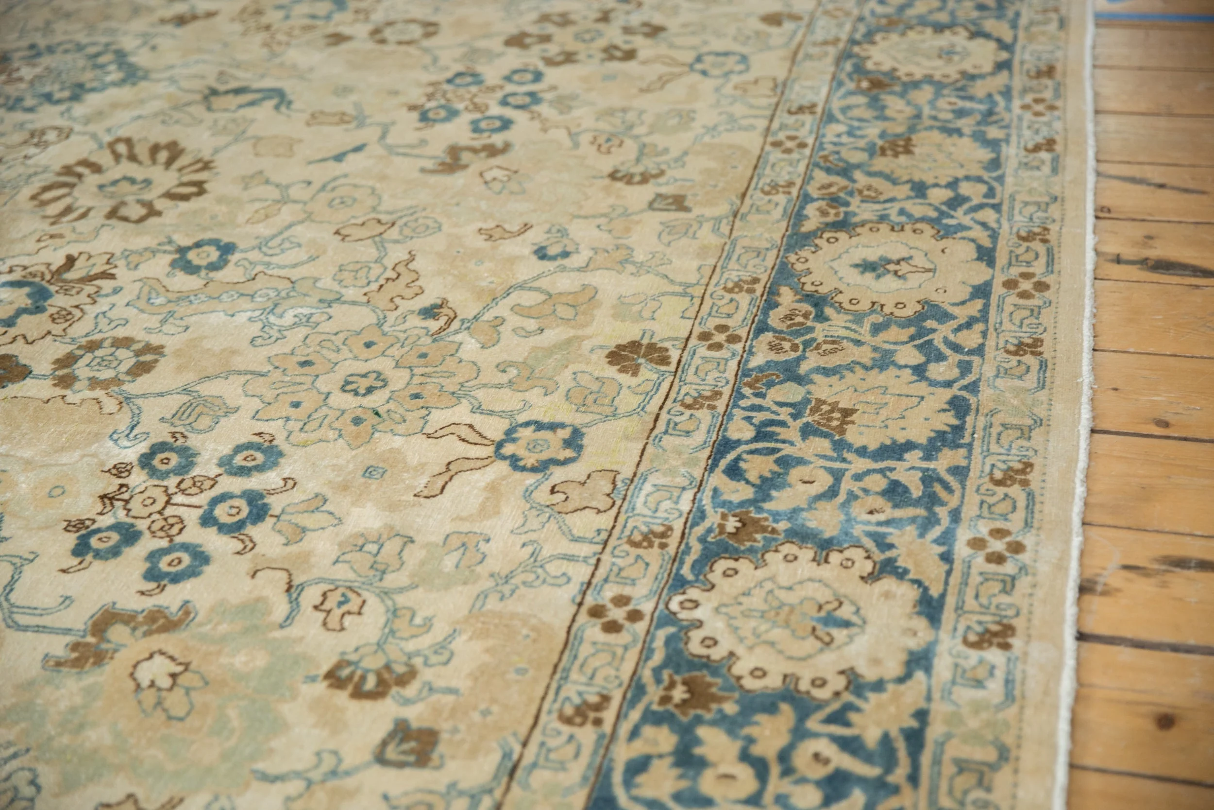 9x12 Vintage Distressed Tabriz Carpet - Image 4