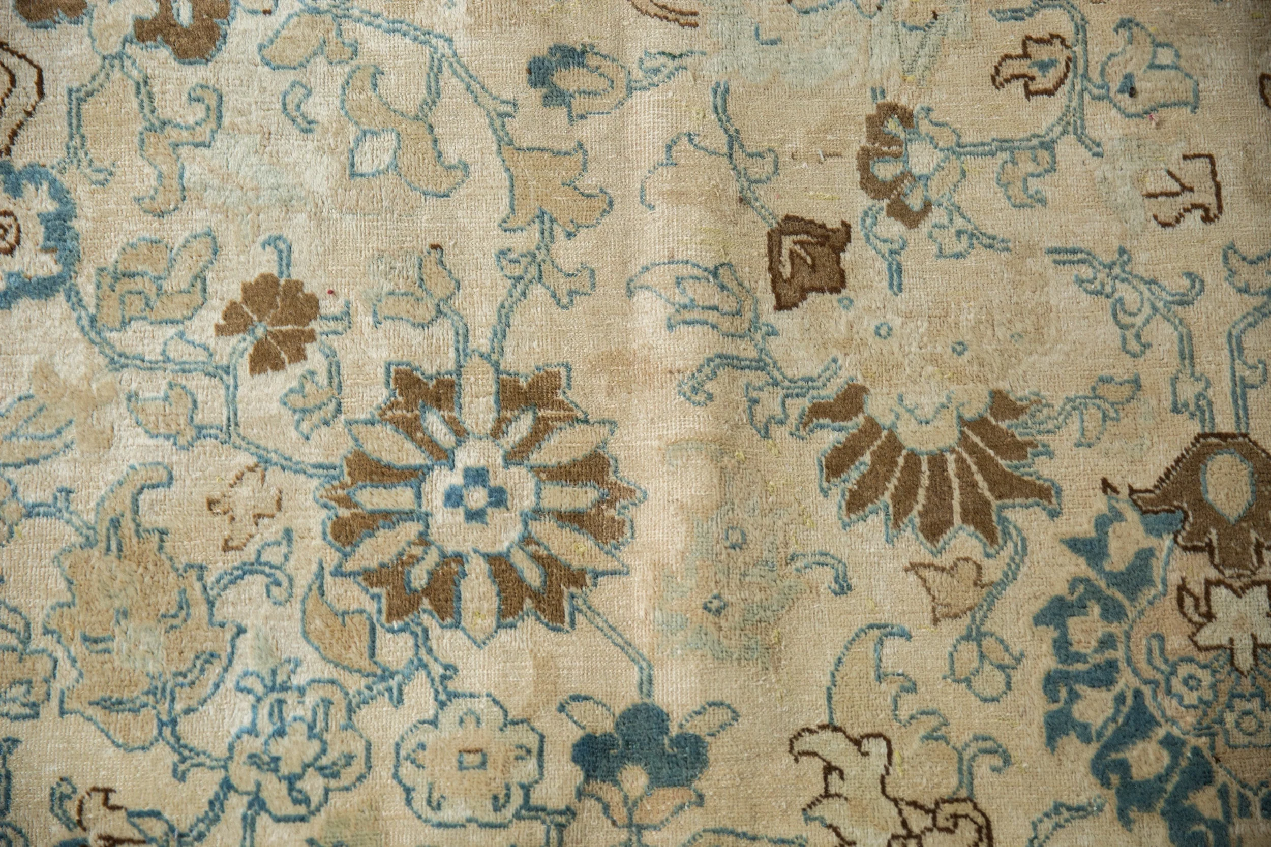 9x12 Vintage Distressed Tabriz Carpet - Image 6