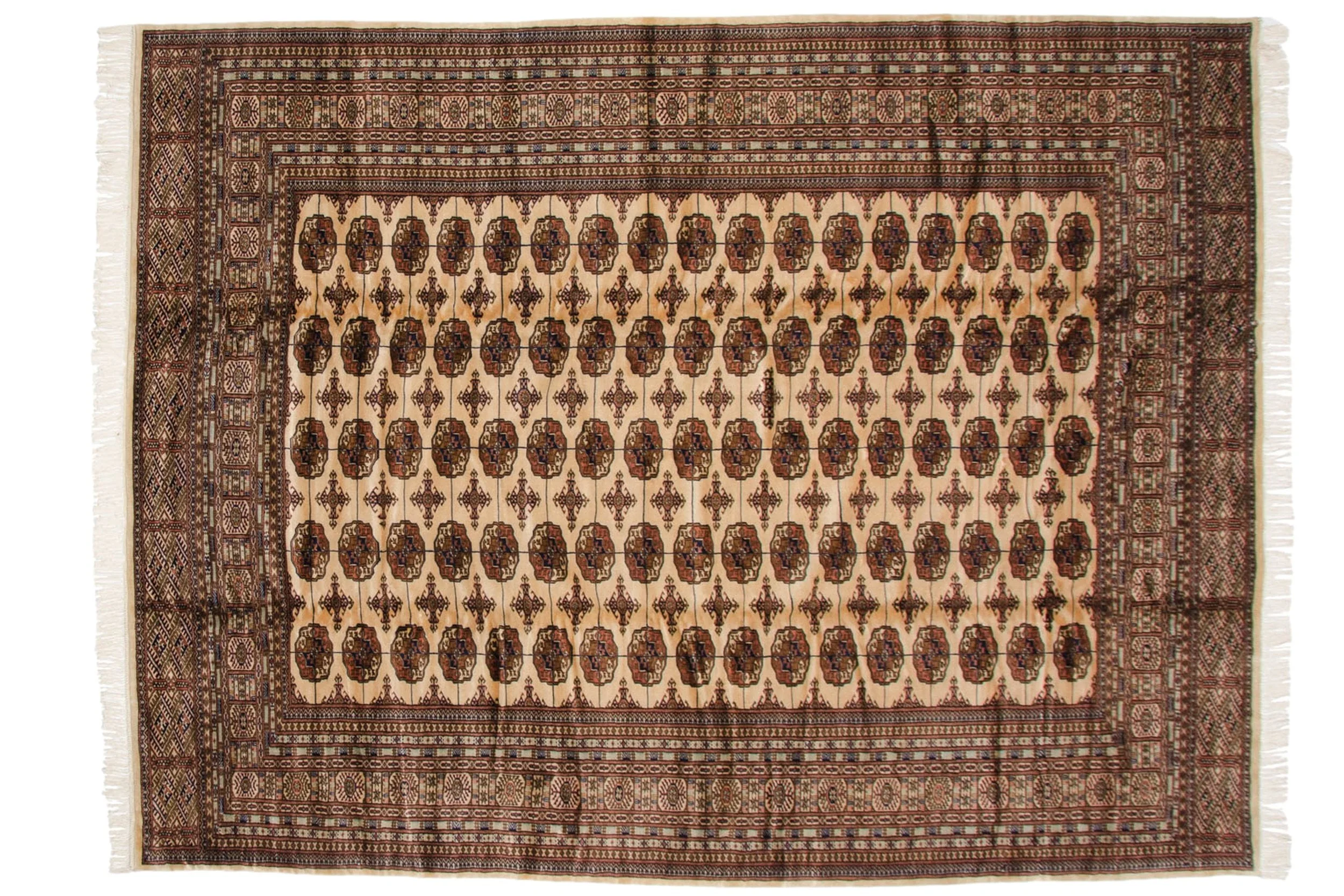 9x12 Vintage Fine Bokhara Carpet - Image 2
