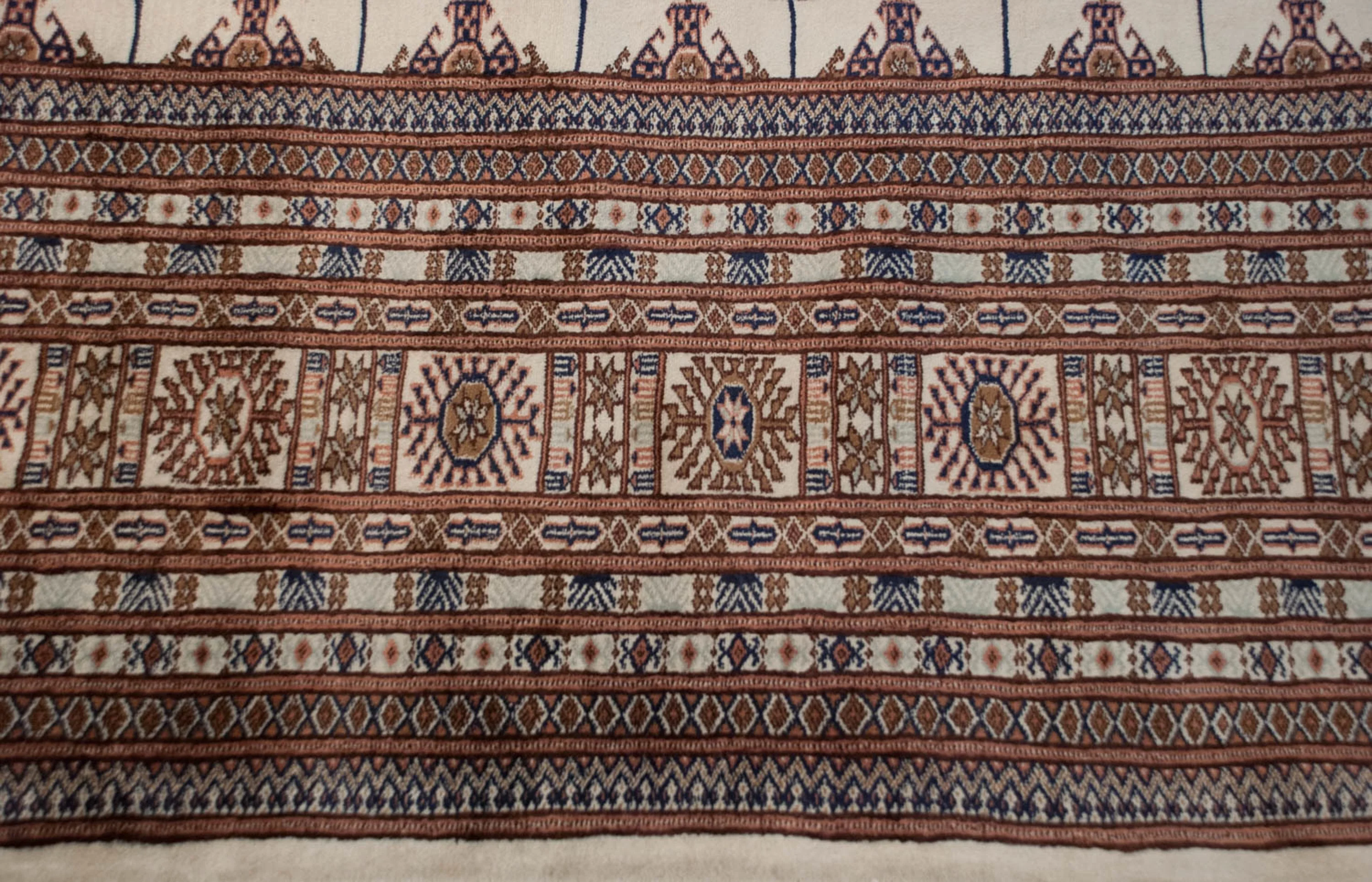 9x12 Vintage Fine Bokhara Carpet - Image 4
