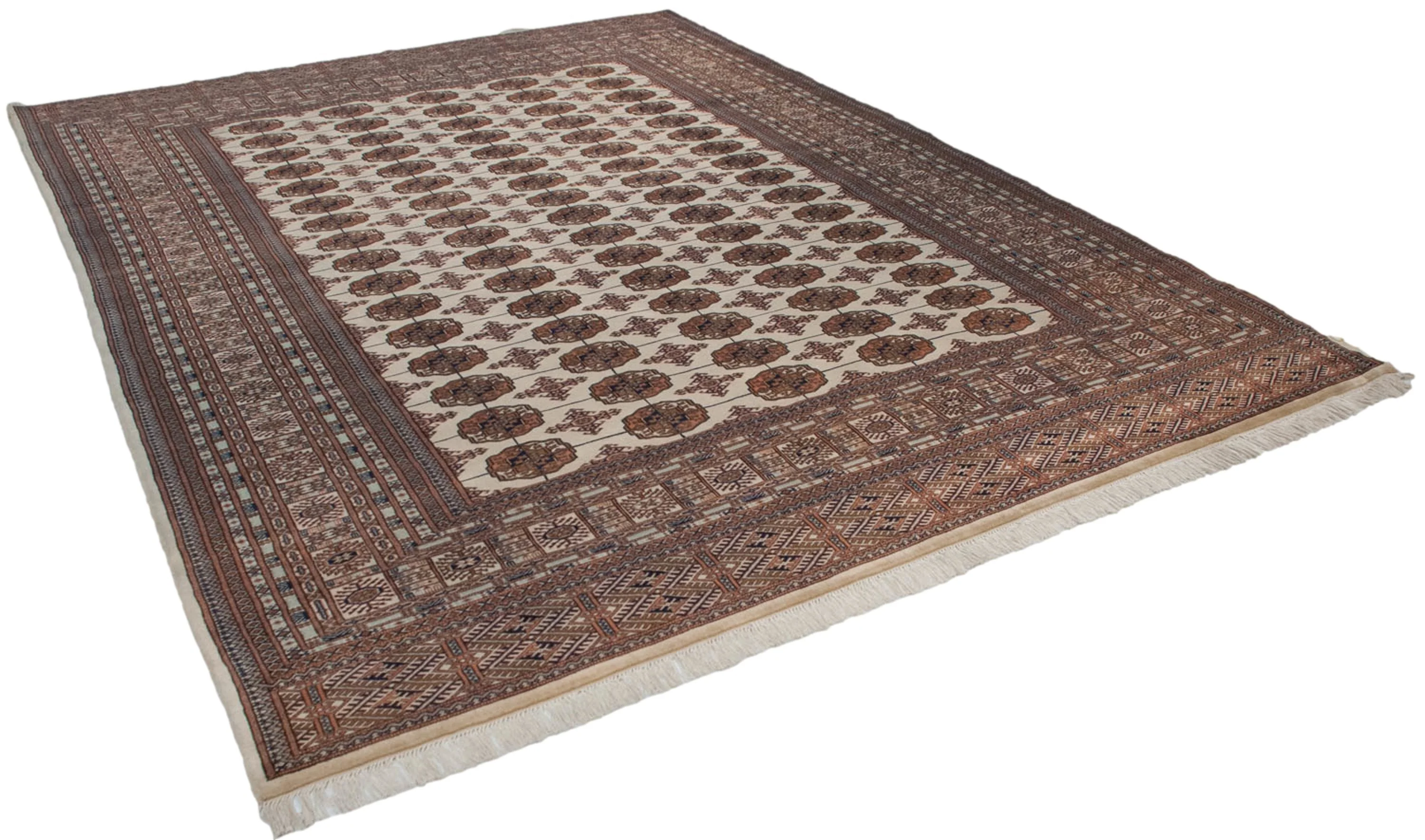 9x12 Vintage Fine Bokhara Carpet - Image 8