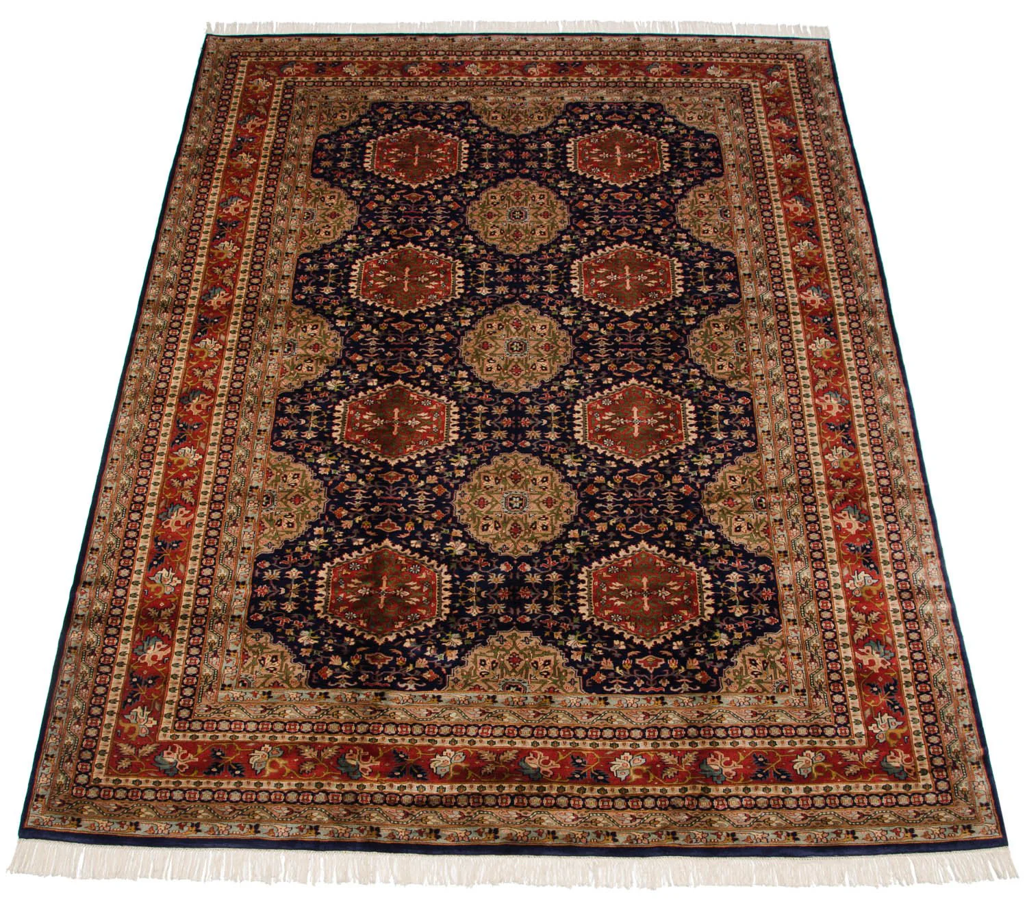 9x12 Vintage Fine Pakistani Caucasian Design Carpet - Image 2