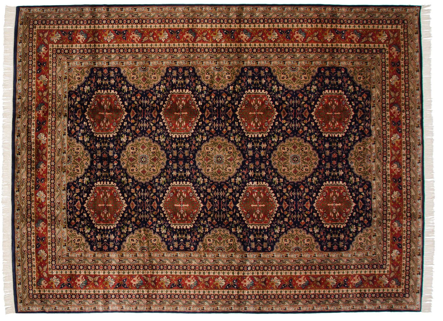9x12 Vintage Fine Pakistani Caucasian Design Carpet - Image 3