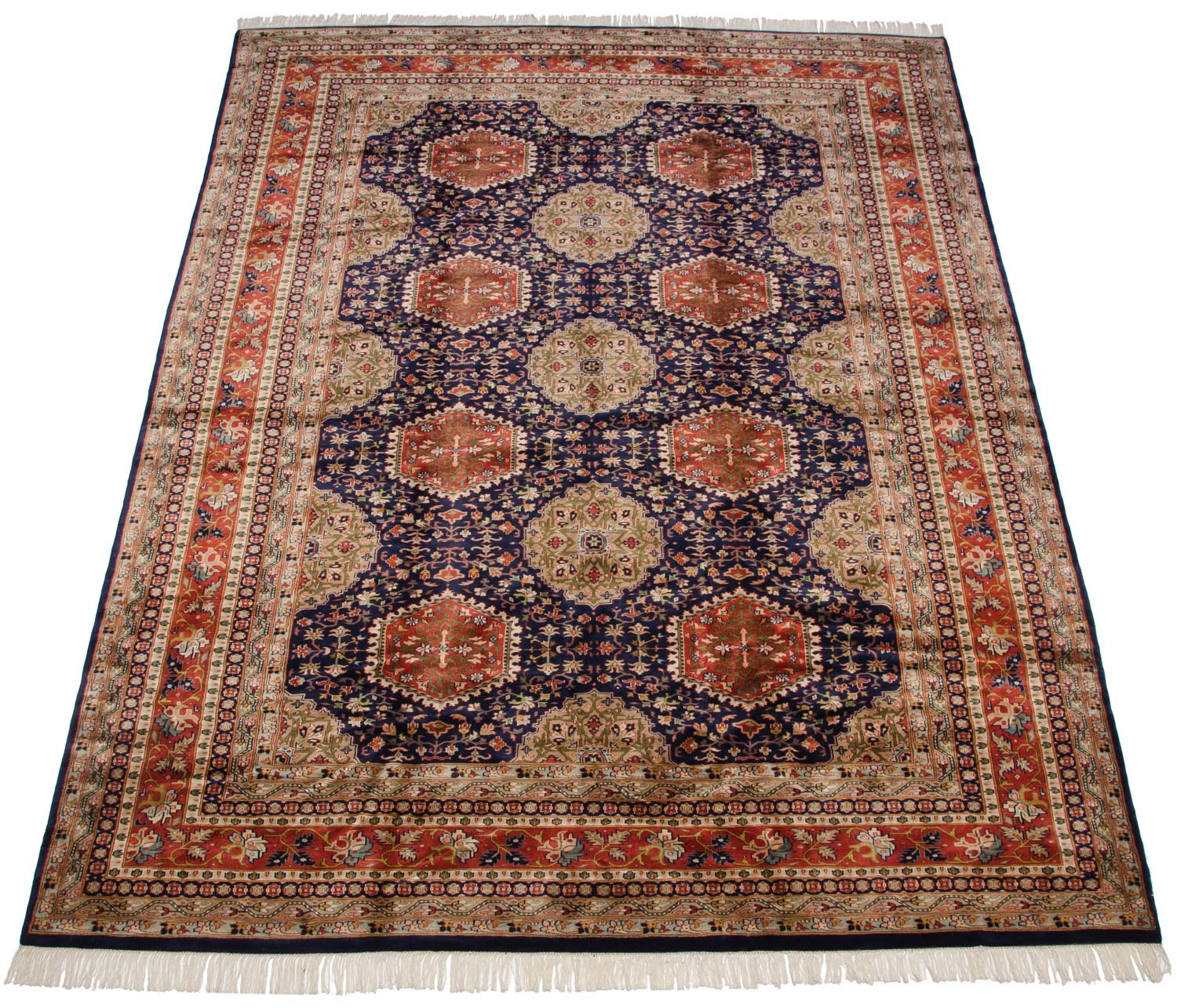 9x12 Vintage Fine Pakistani Caucasian Design Carpet - Image 4