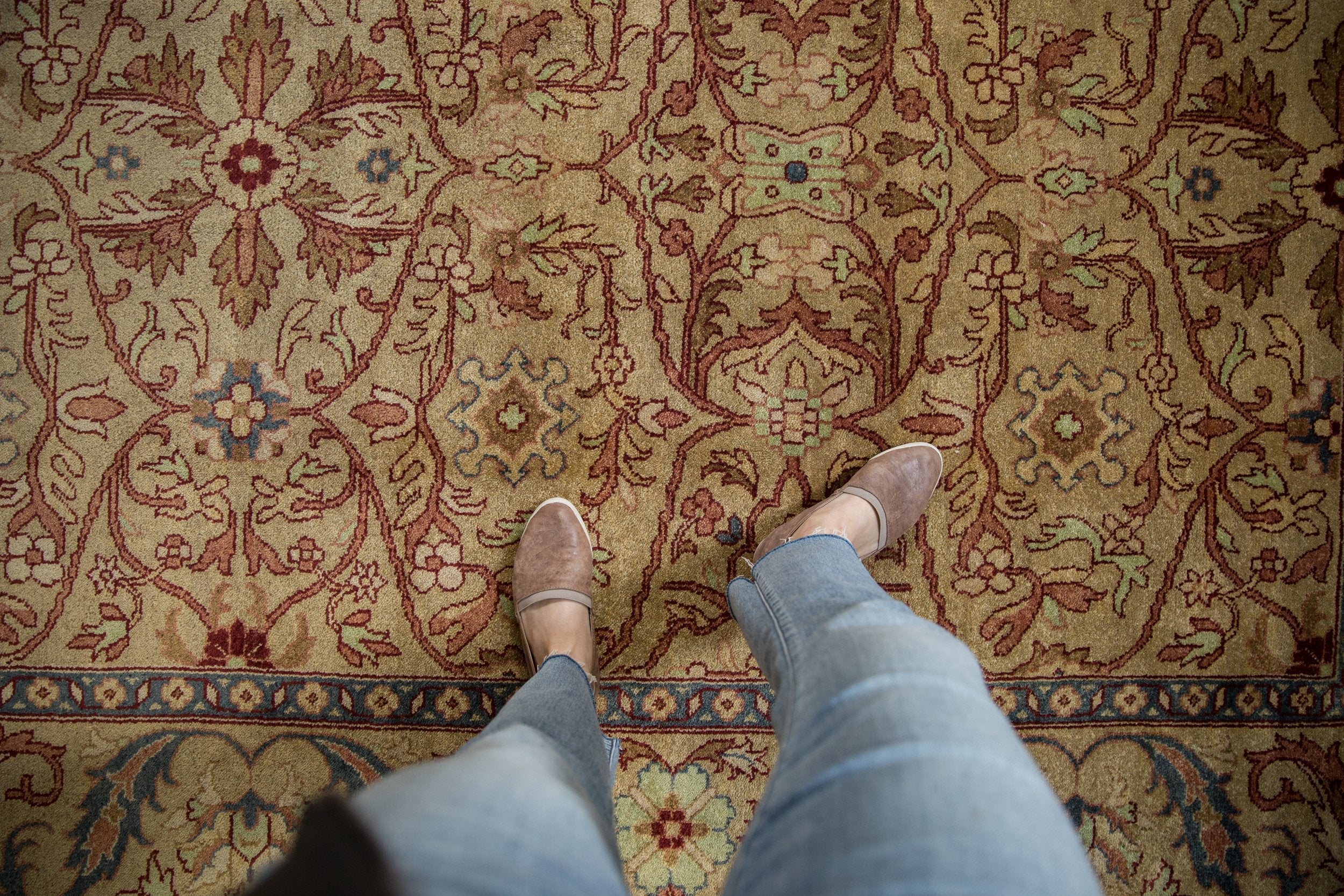 9x12 Vintage Indian Bijar Design Carpet - Image 2
