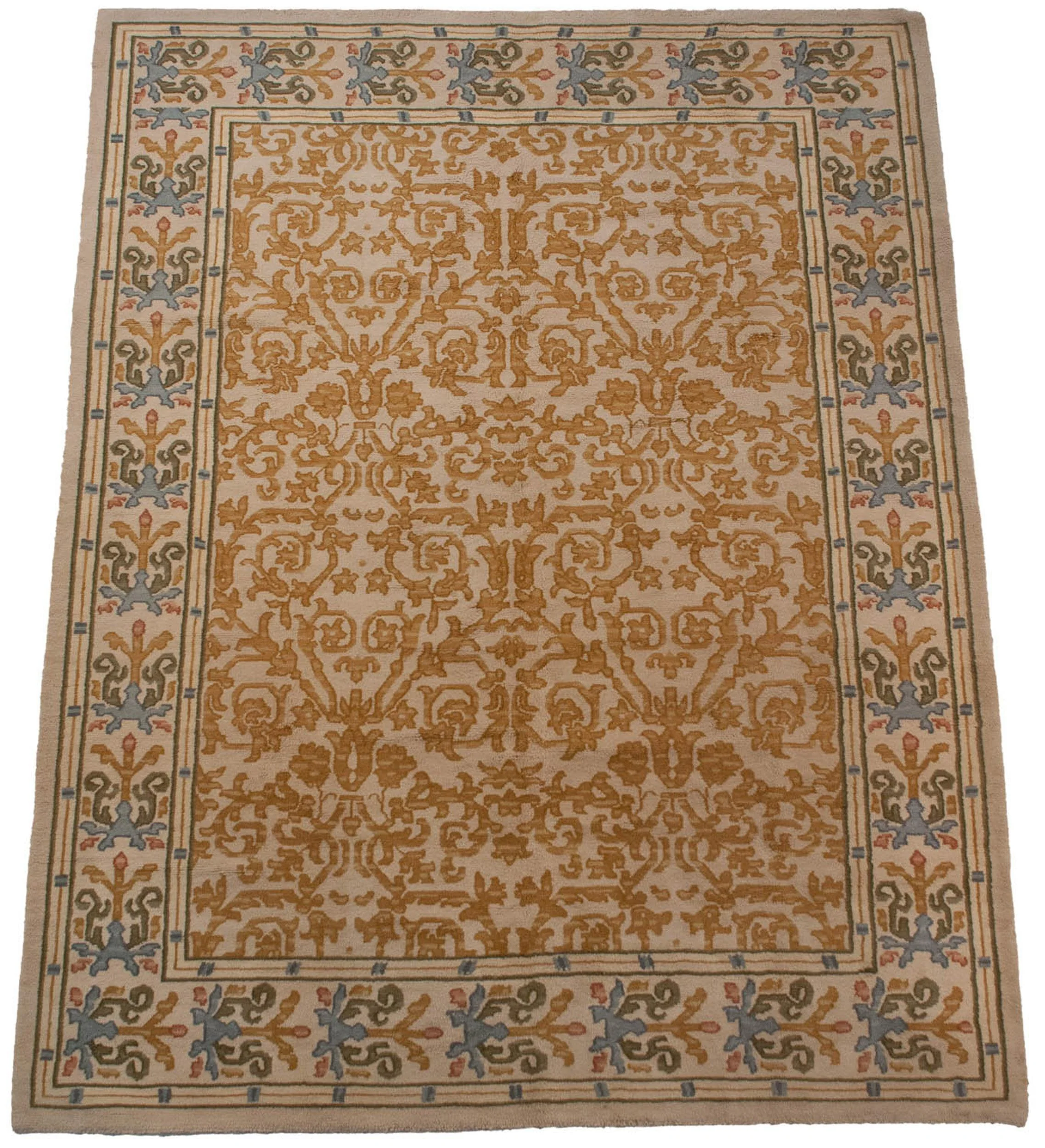 9x12 Vintage Spanish Arts And Crafts Design Carpet - Image 2