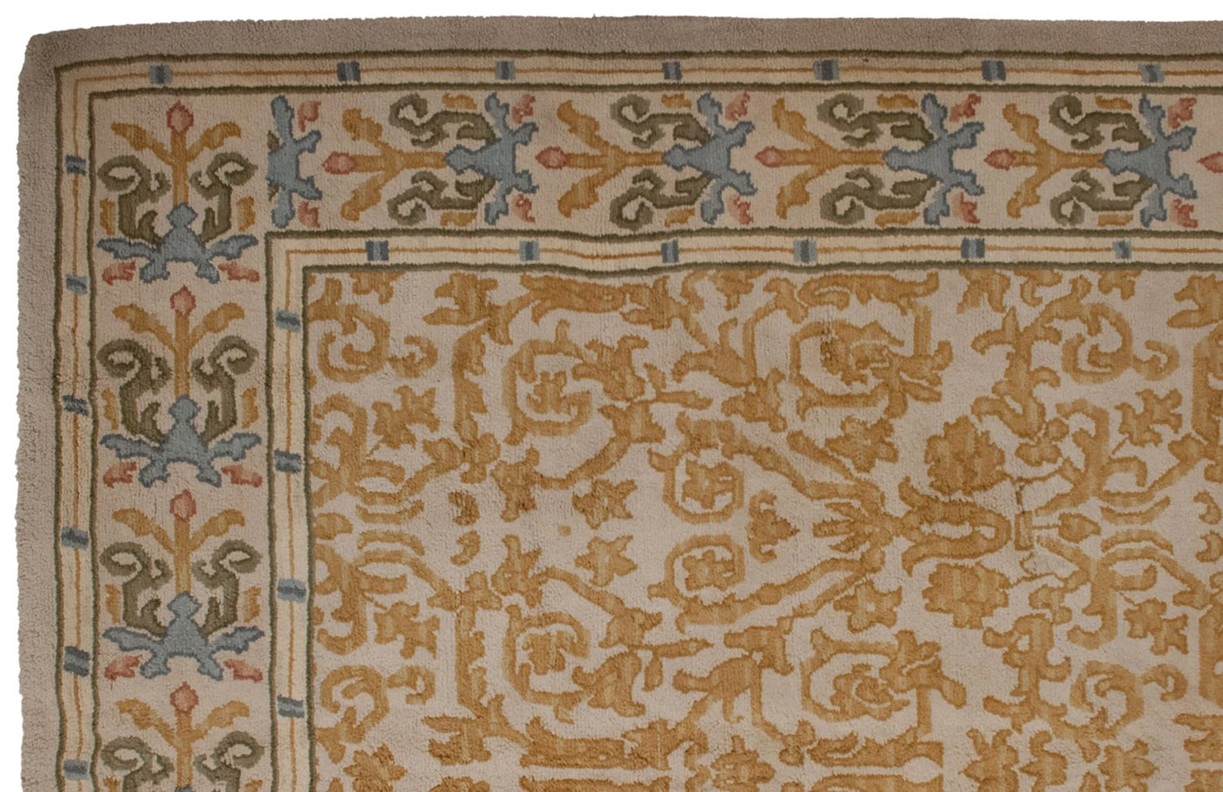 9x12 Vintage Spanish Arts And Crafts Design Carpet - Image 3