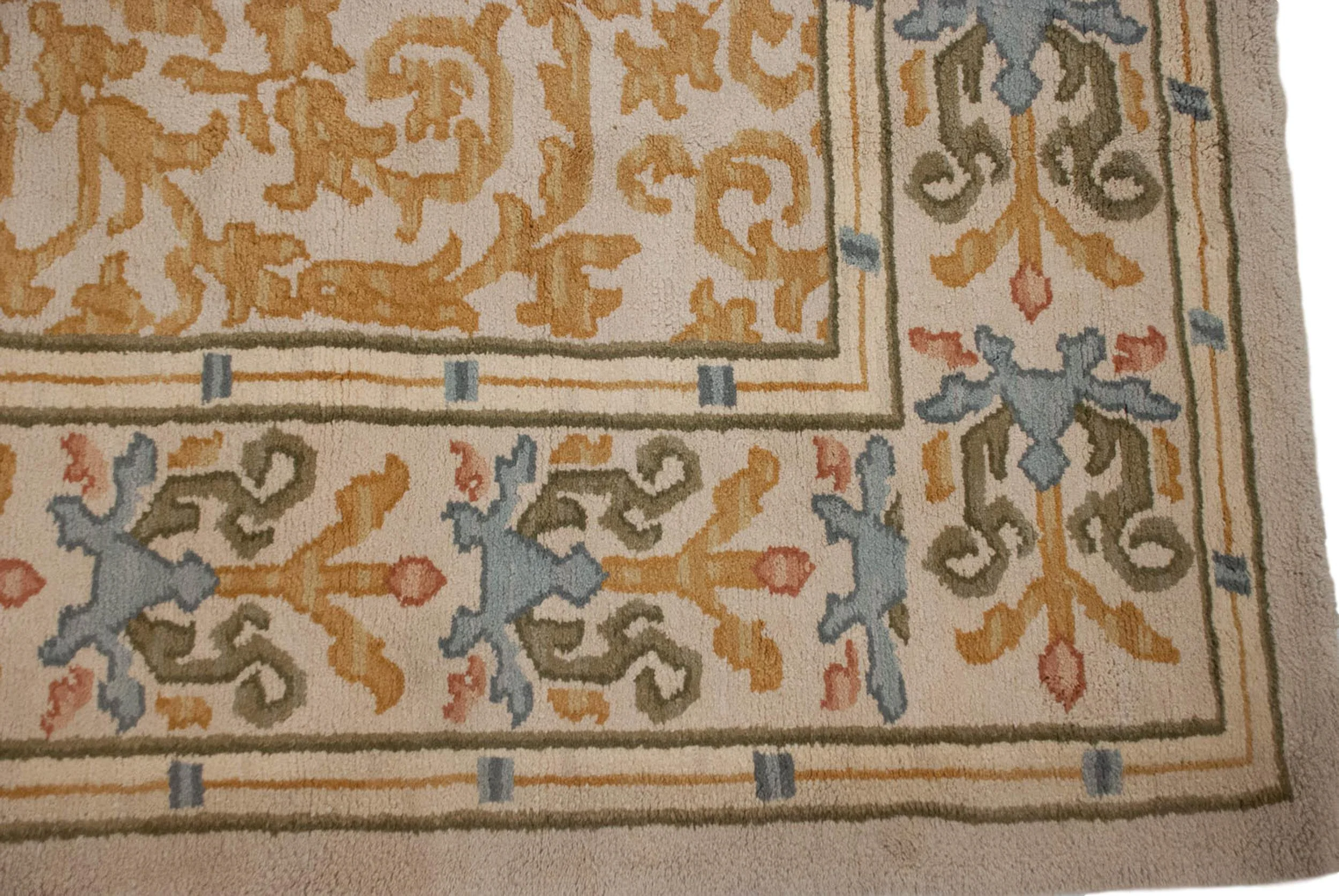 9x12 Vintage Spanish Arts And Crafts Design Carpet - Image 4