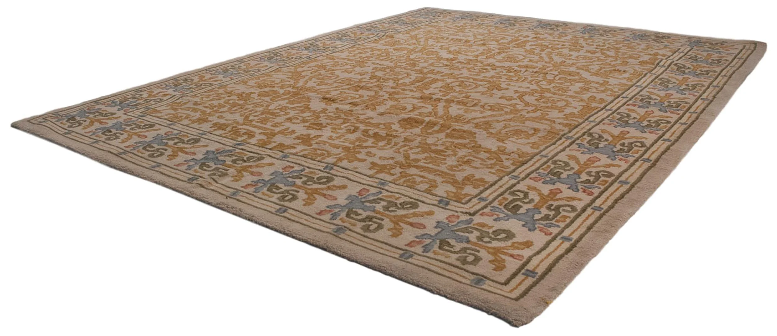 9x12 Vintage Spanish Arts And Crafts Design Carpet - Image 6