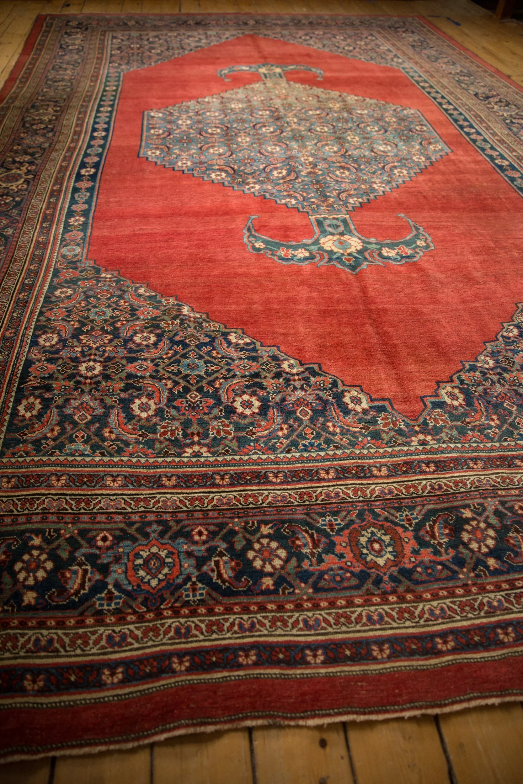 9x14.5 Antique Bijar Carpet - Image 9