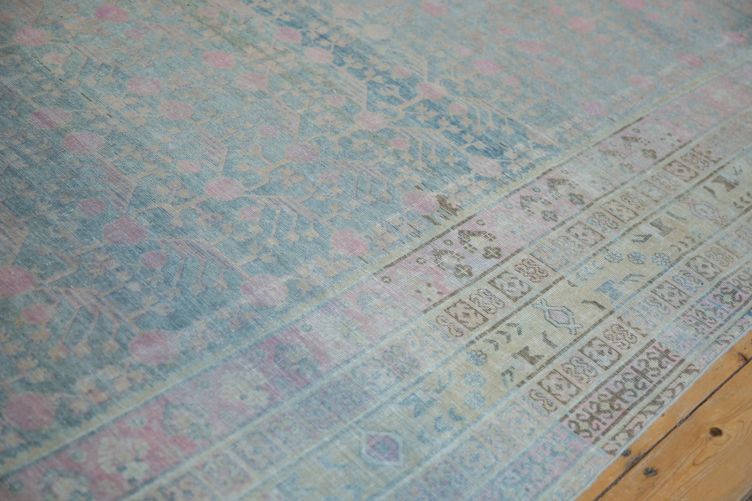 9x17.5 Vintage Distressed Khotan Carpet - Image 10