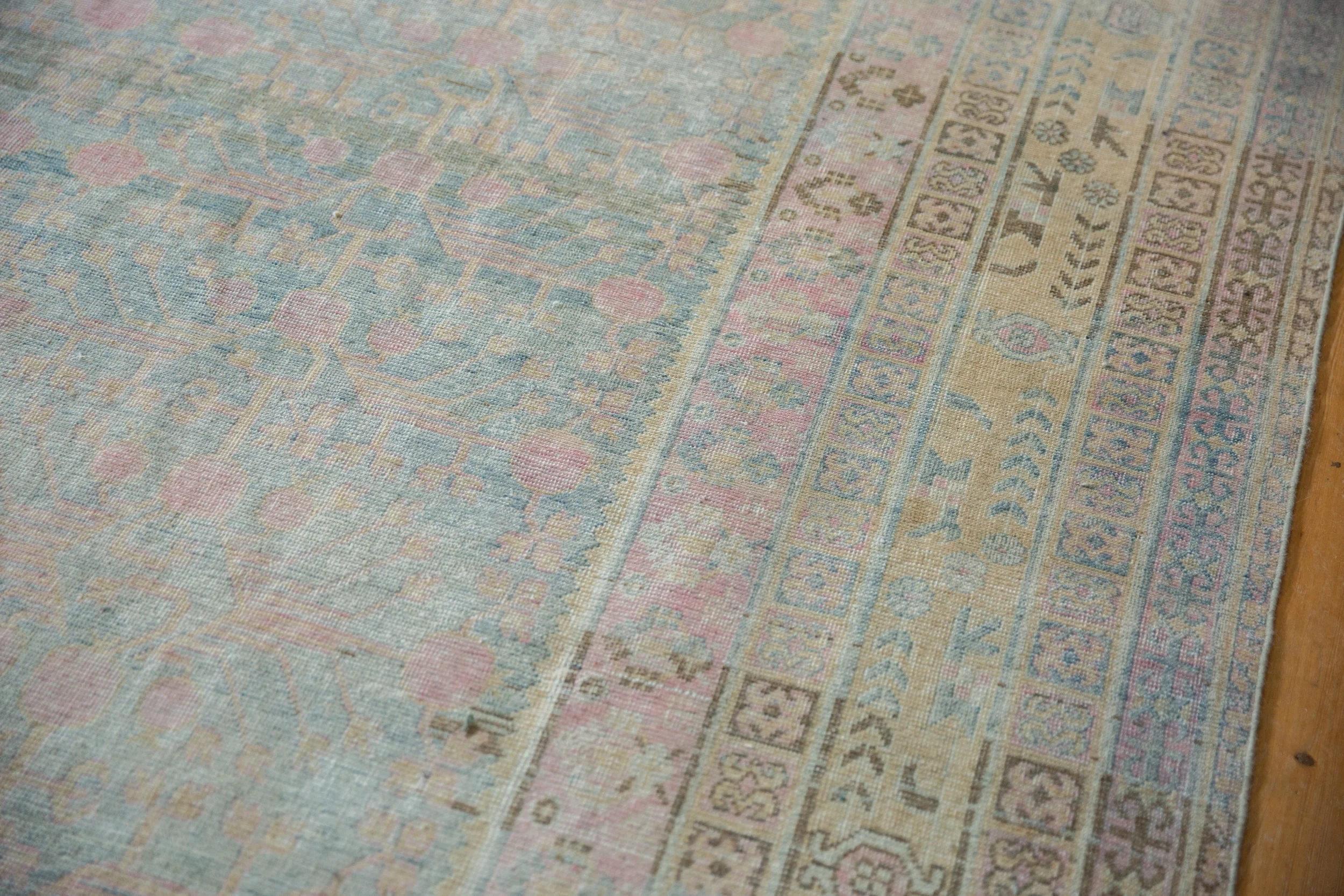 9x17.5 Vintage Distressed Khotan Carpet - Image 16