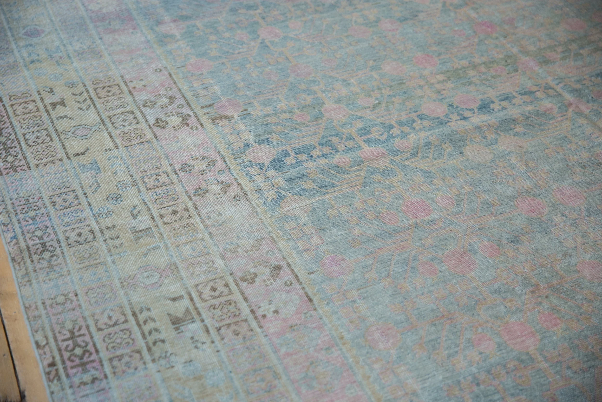 9x17.5 Vintage Distressed Khotan Carpet - Image 3