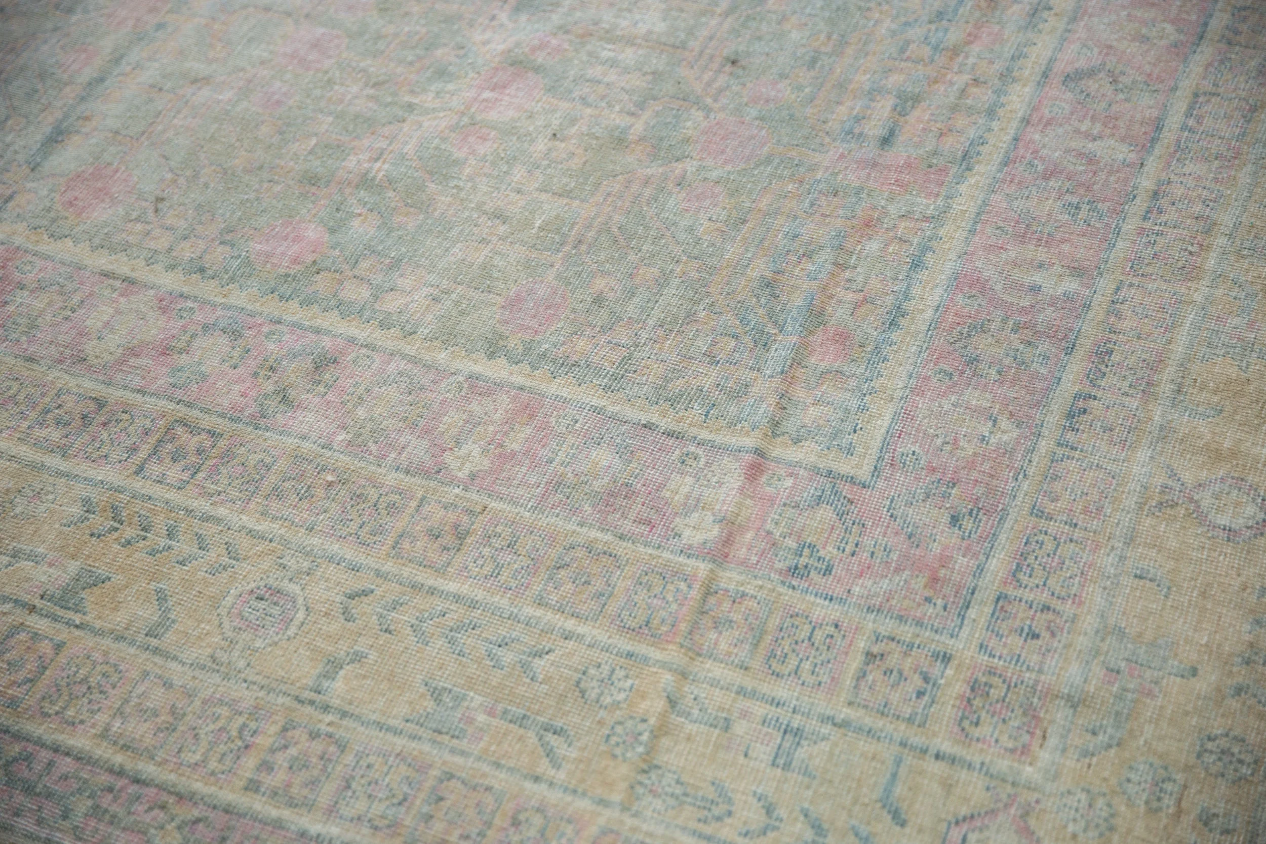 9x17.5 Vintage Distressed Khotan Carpet - Image 5