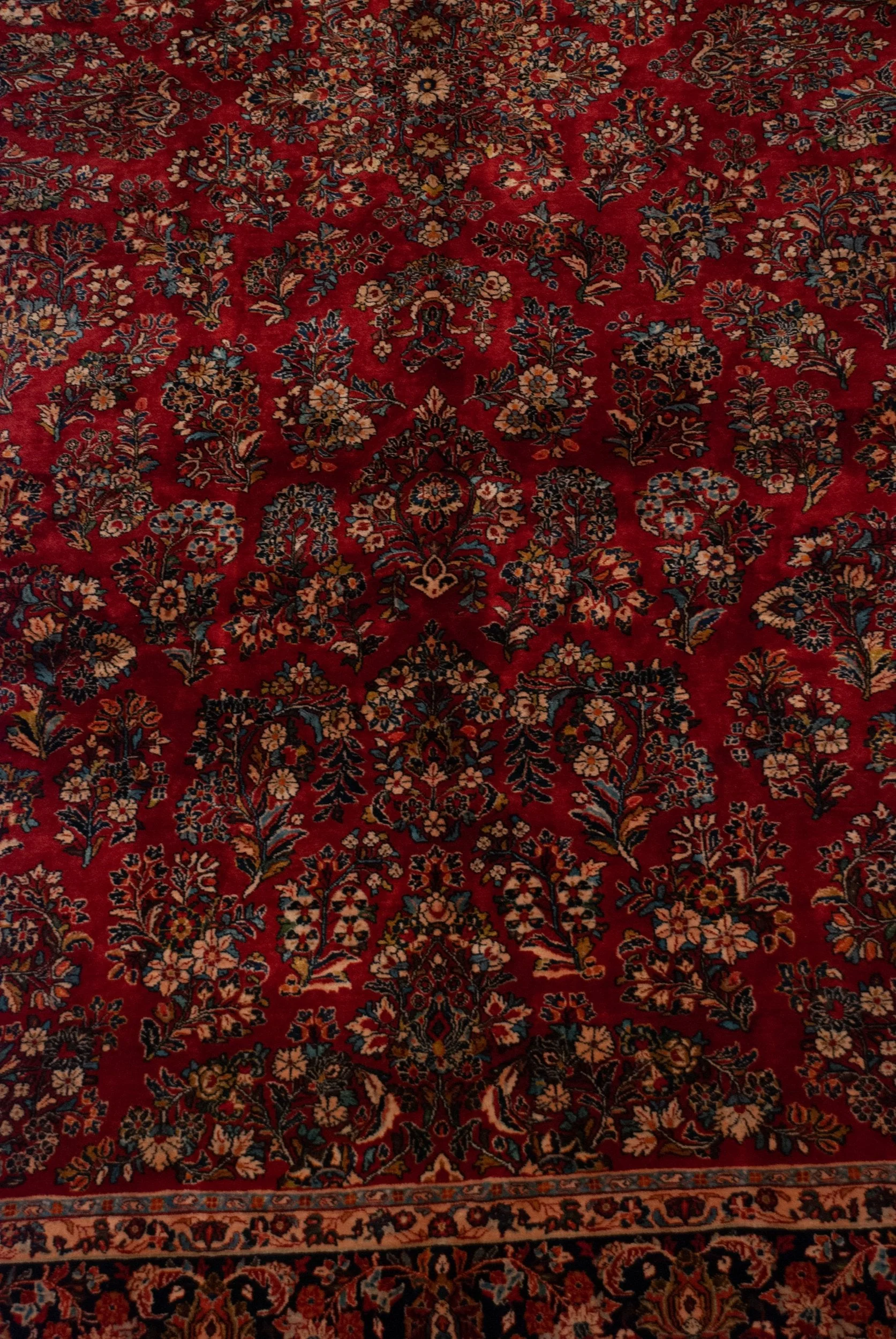 9x18 Vintage American Sarouk Carpet - Image 11