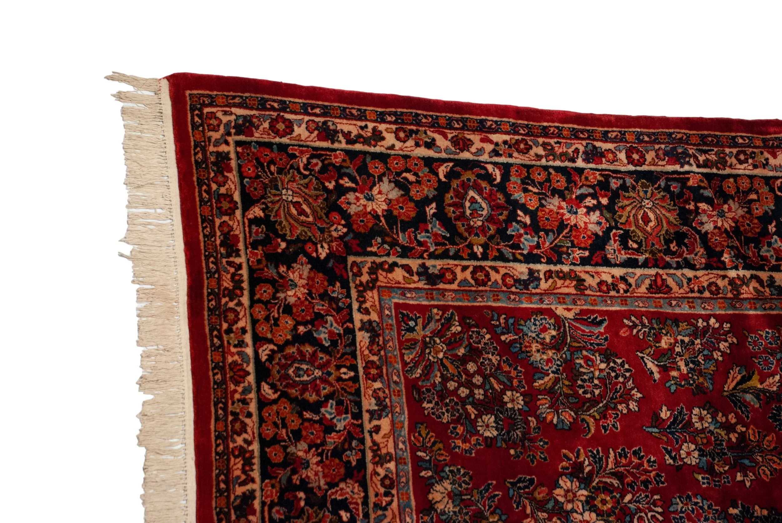 9x18 Vintage American Sarouk Carpet - Image 4