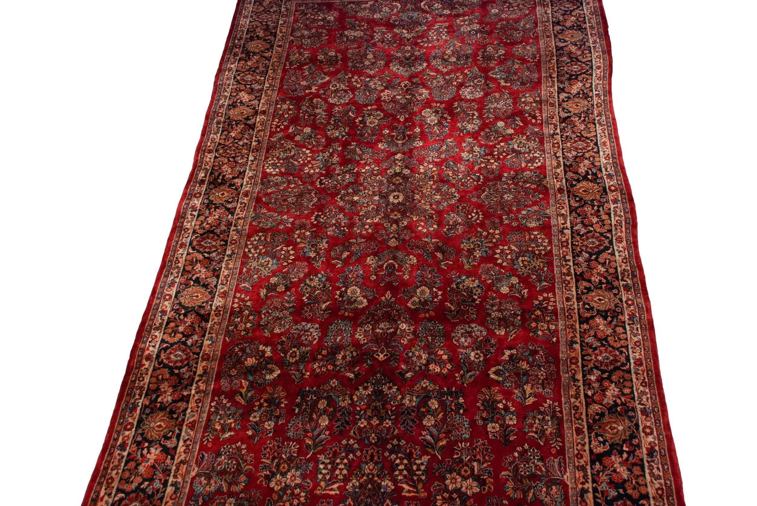 9x18 Vintage American Sarouk Carpet - Image 6