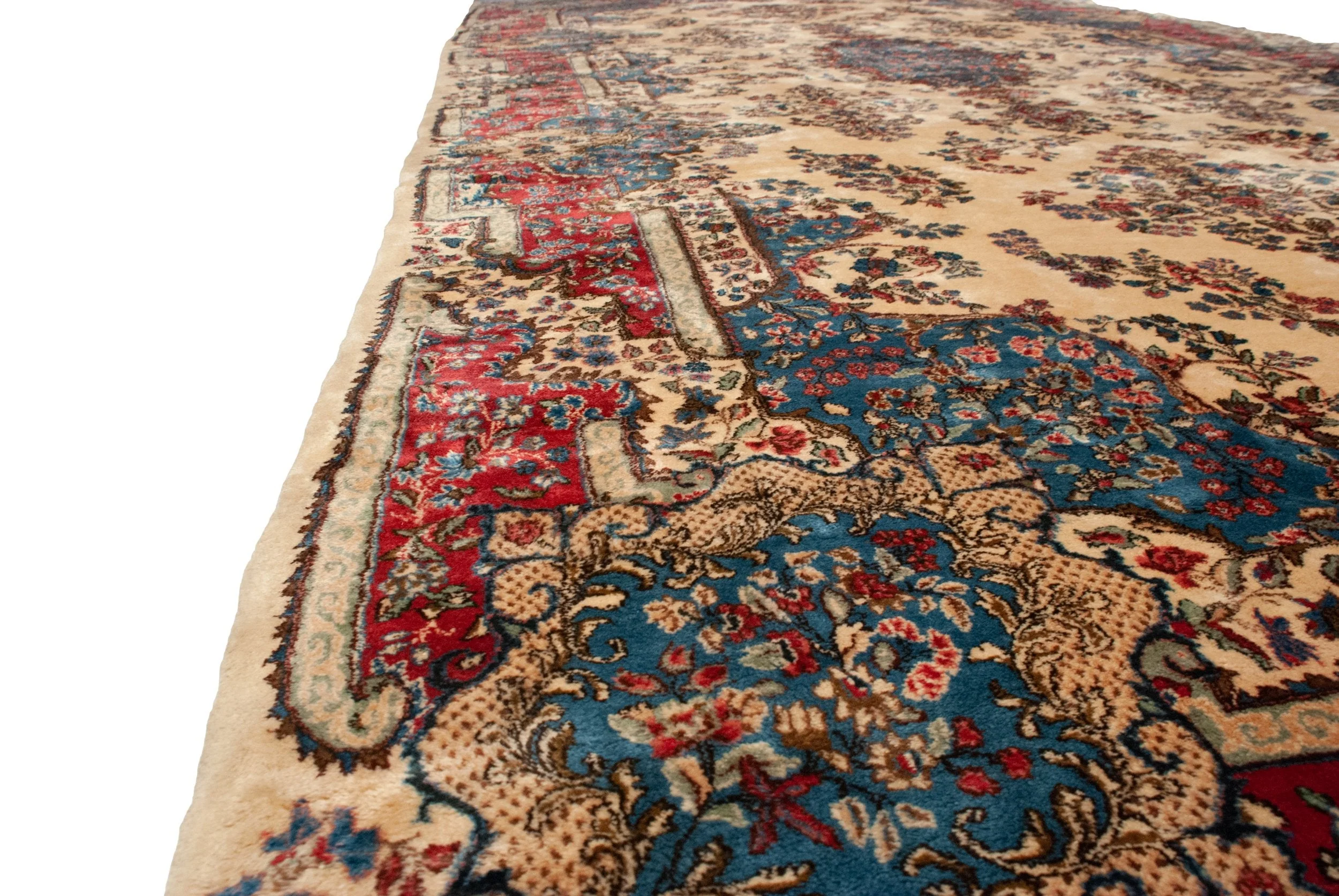 9x20 Vintage Kerman Carpet - Image 12