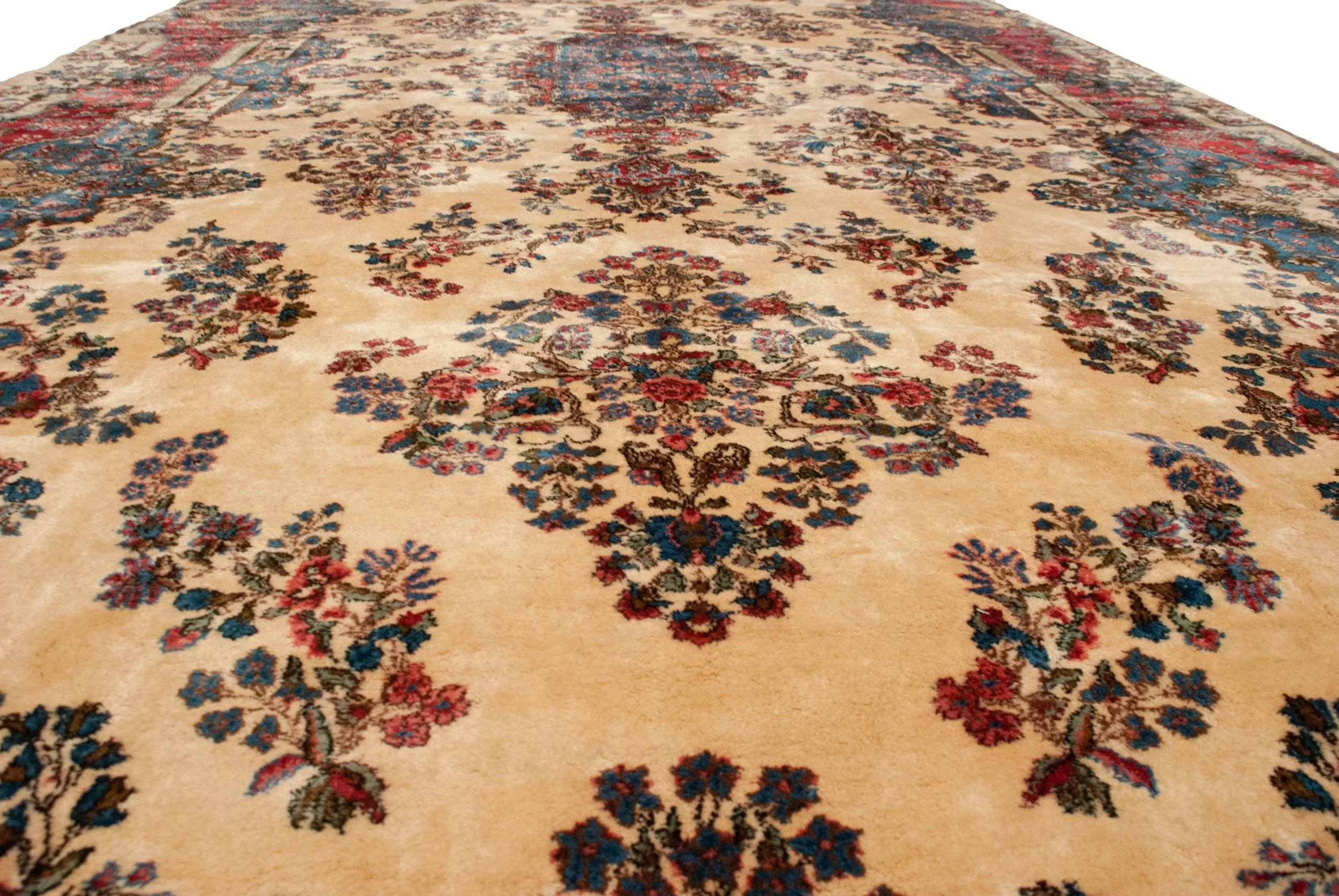 9x20 Vintage Kerman Carpet - Image 13
