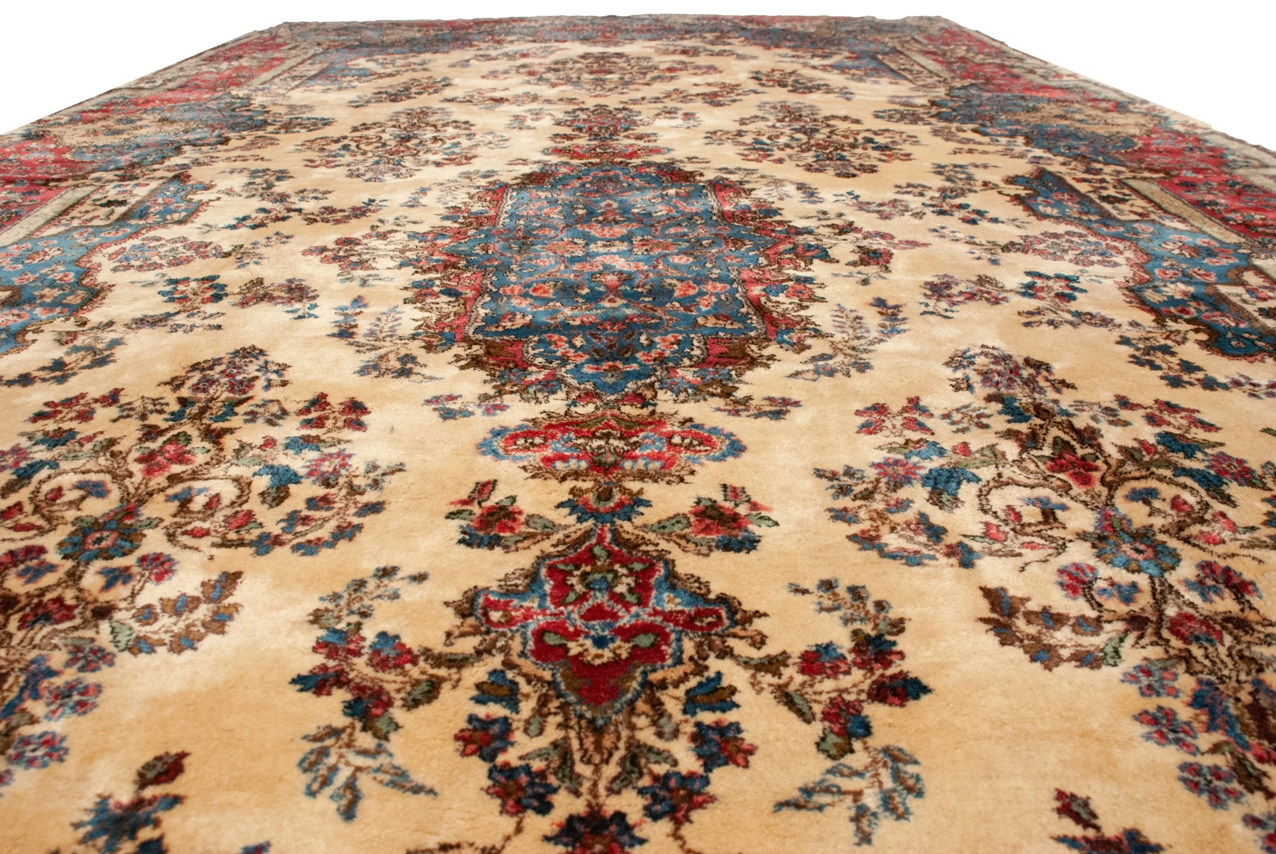 9x20 Vintage Kerman Carpet - Image 14