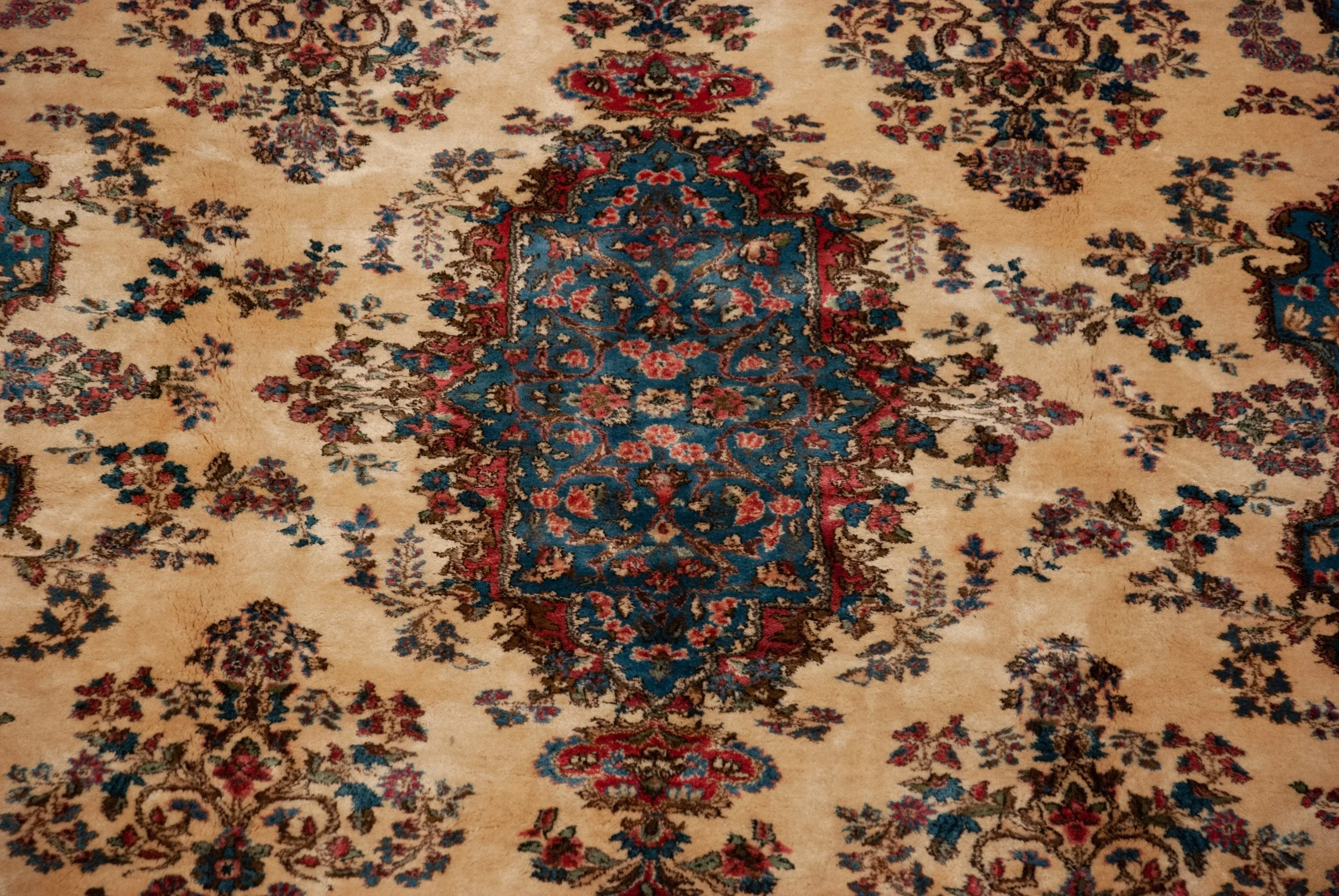 9x20 Vintage Kerman Carpet - Image 4