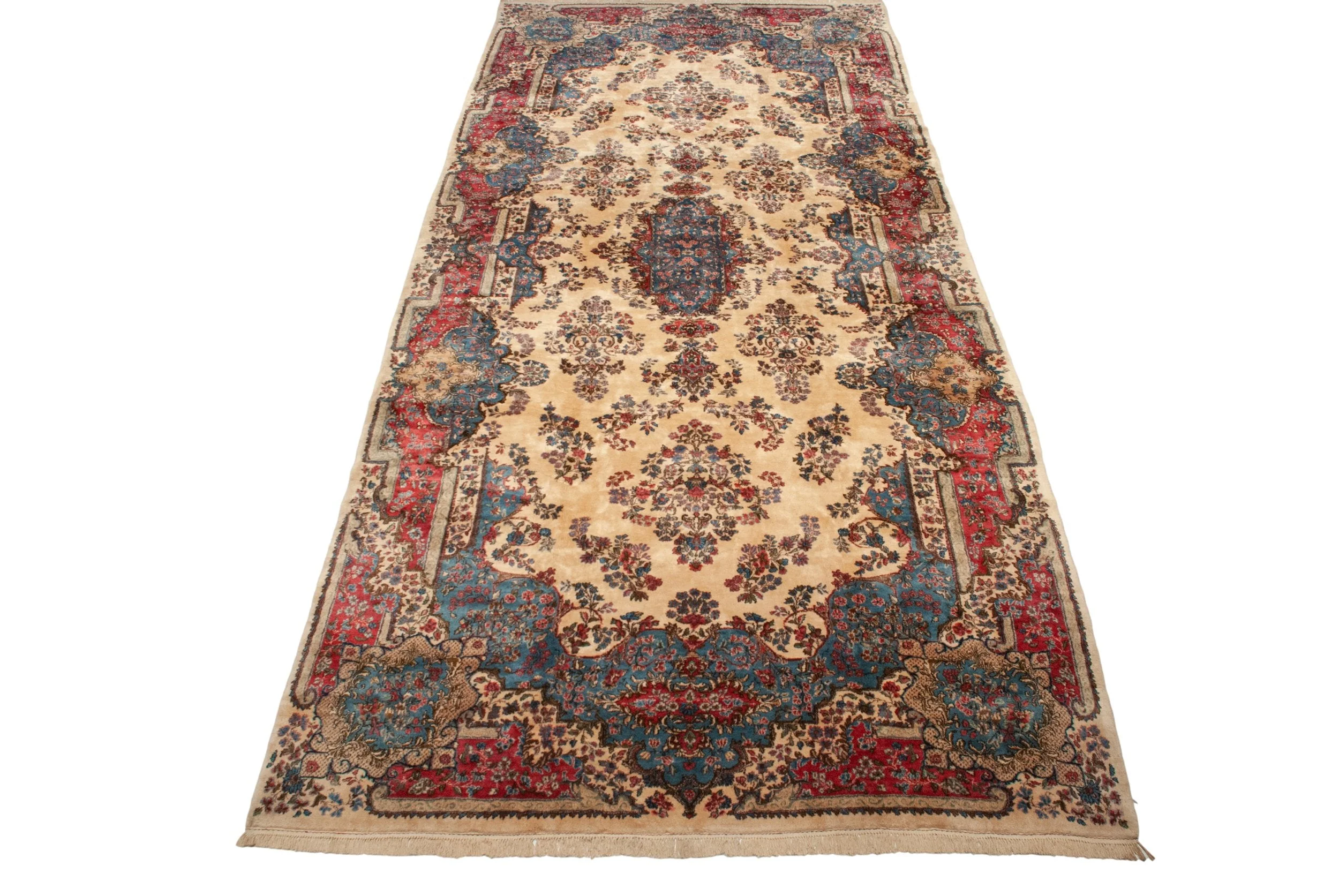 9x20 Vintage Kerman Carpet - Image 8