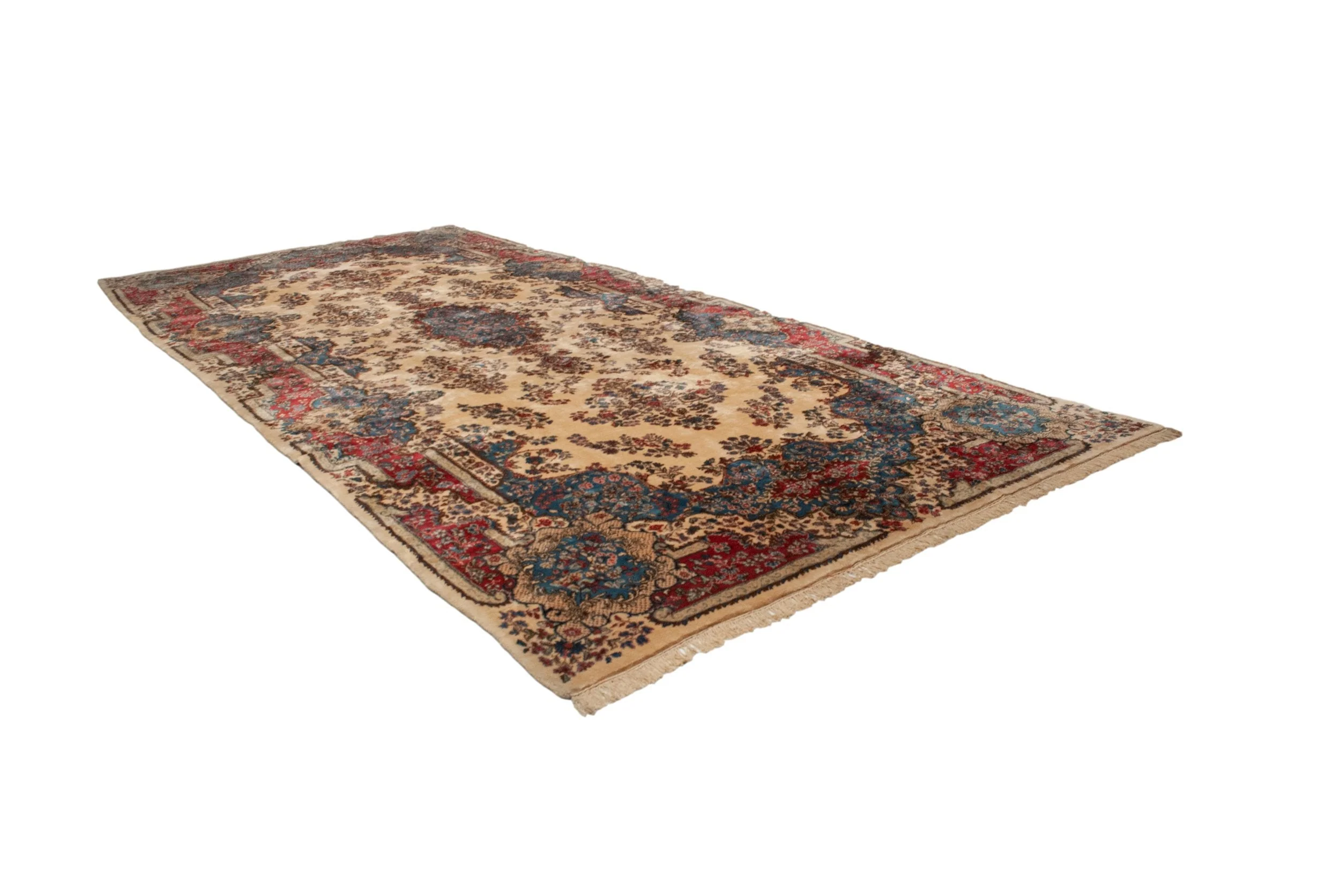 9x20 Vintage Kerman Carpet - Image 9